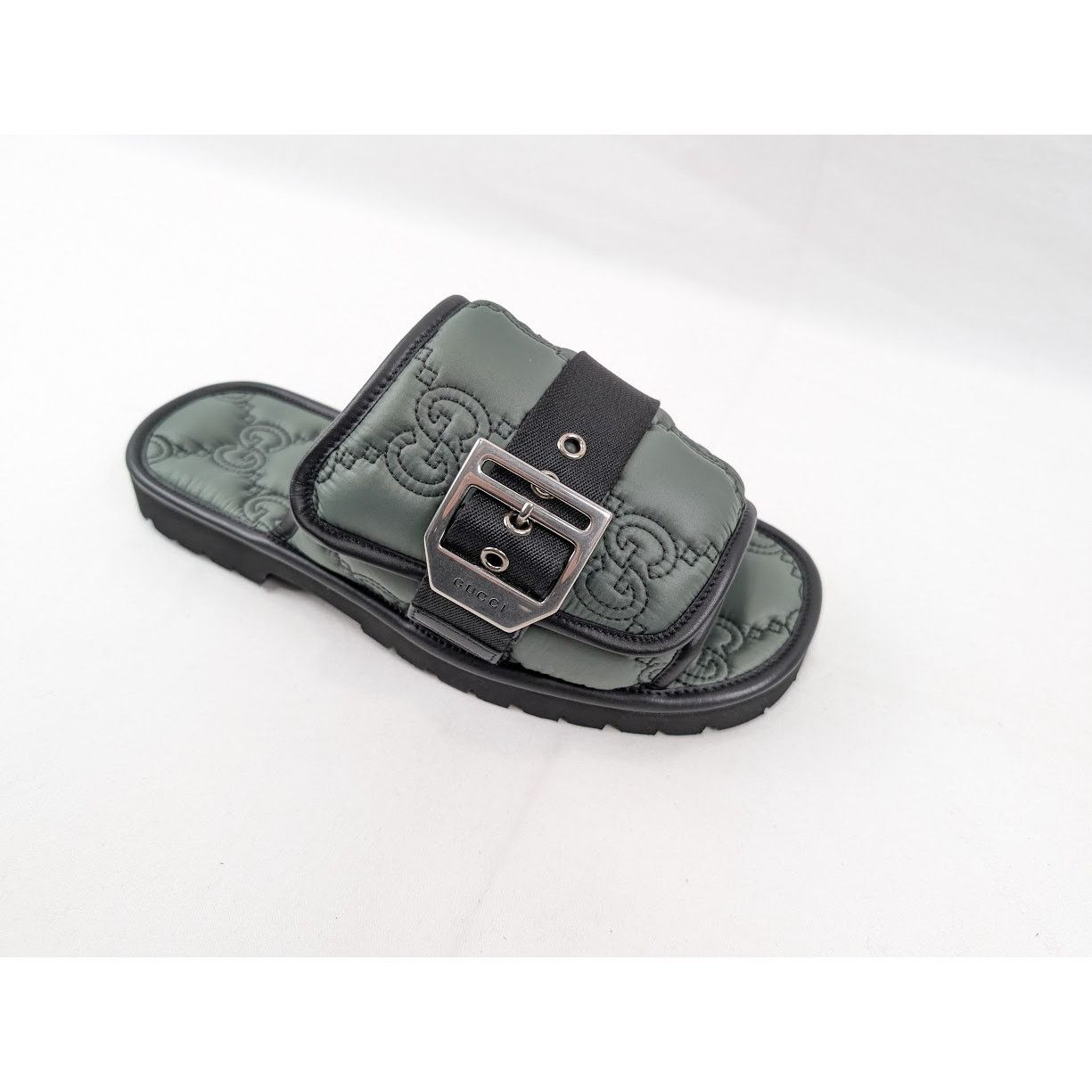 Gucci o1rshd1 Nylon Twenty Slippers in Urban Chic/Black Size US 8.5 / EU 41-42 - 2 Thumbnail