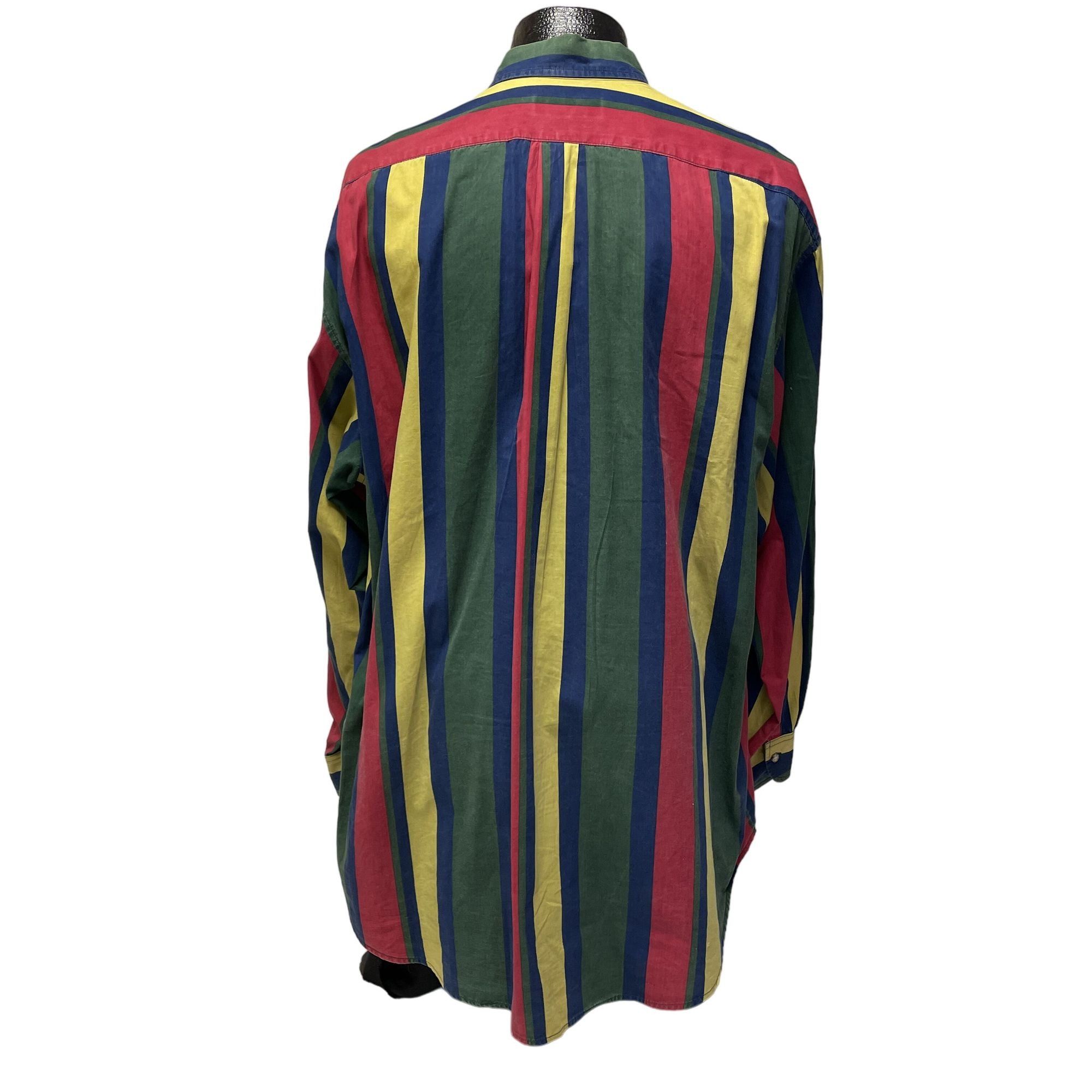 Guess Vtg GUESS LoGo George Marciano RED YELLOW GREEN Bold Shirt Size US M / EU 48-50 / 2 - 3 Thumbnail