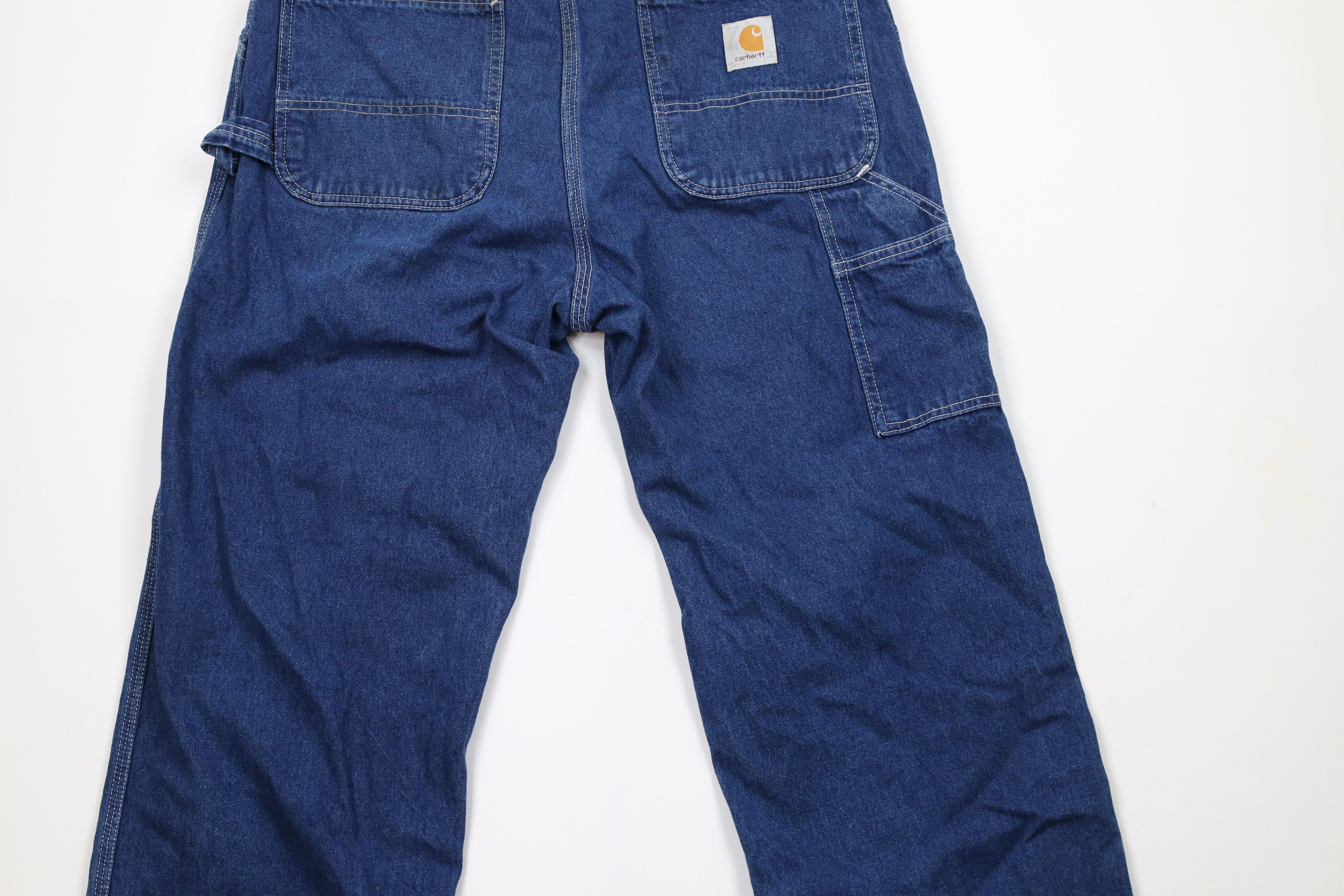 Carhartt × Vintage Vintage 90s Carhartt Spell Out Wide Leg Dungaree Jeans USA Size US 34 / EU 50 - 13 Thumbnail
