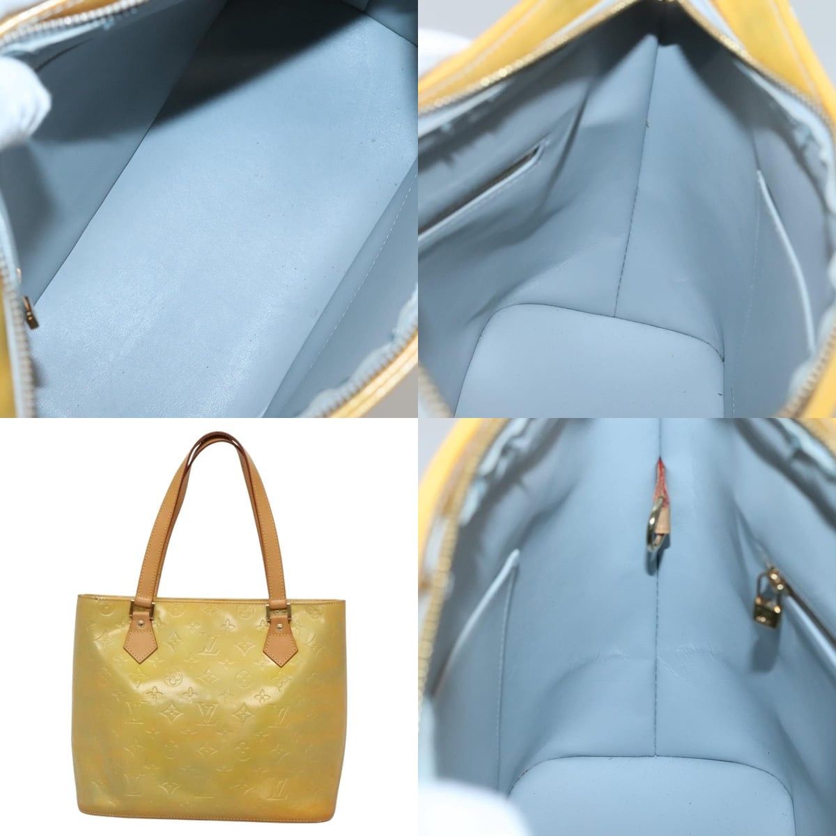 Louis Vuitton LOUIS VUITTON Monogram Vernis Houston Hand Bag Gris M91053 Size ONE SIZE - 10 Thumbnail