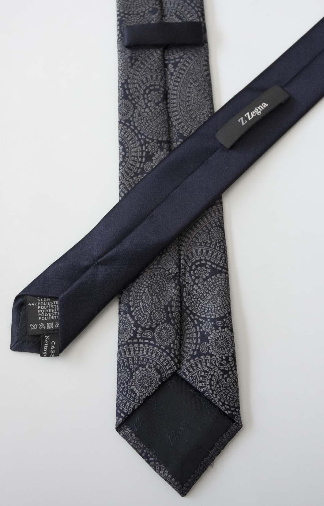 Z Zegna Z Zegna Tie Silk / Polyester Paisley Made in Italy Size ONE SIZE - 3 Thumbnail