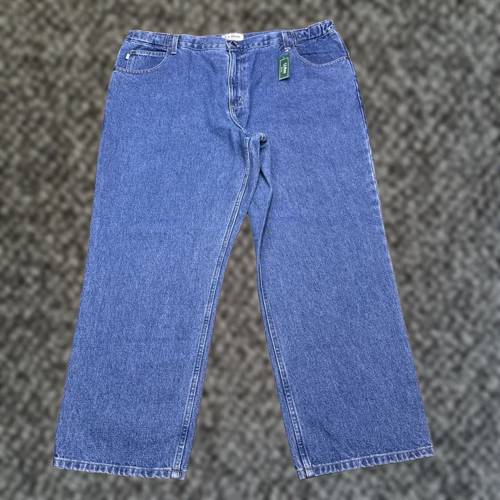 Vintage LL Bean Comfort Waist Jeans Mens 42x29 Stonewash Natural Fit New Size US 42 / EU 58 - 1 Thumbnail