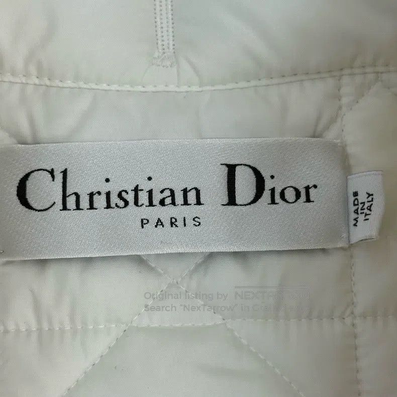 Dior Dior White embroidered bee diamond cotton jacket Size XXS / US 00 / IT 34 - 5 Thumbnail