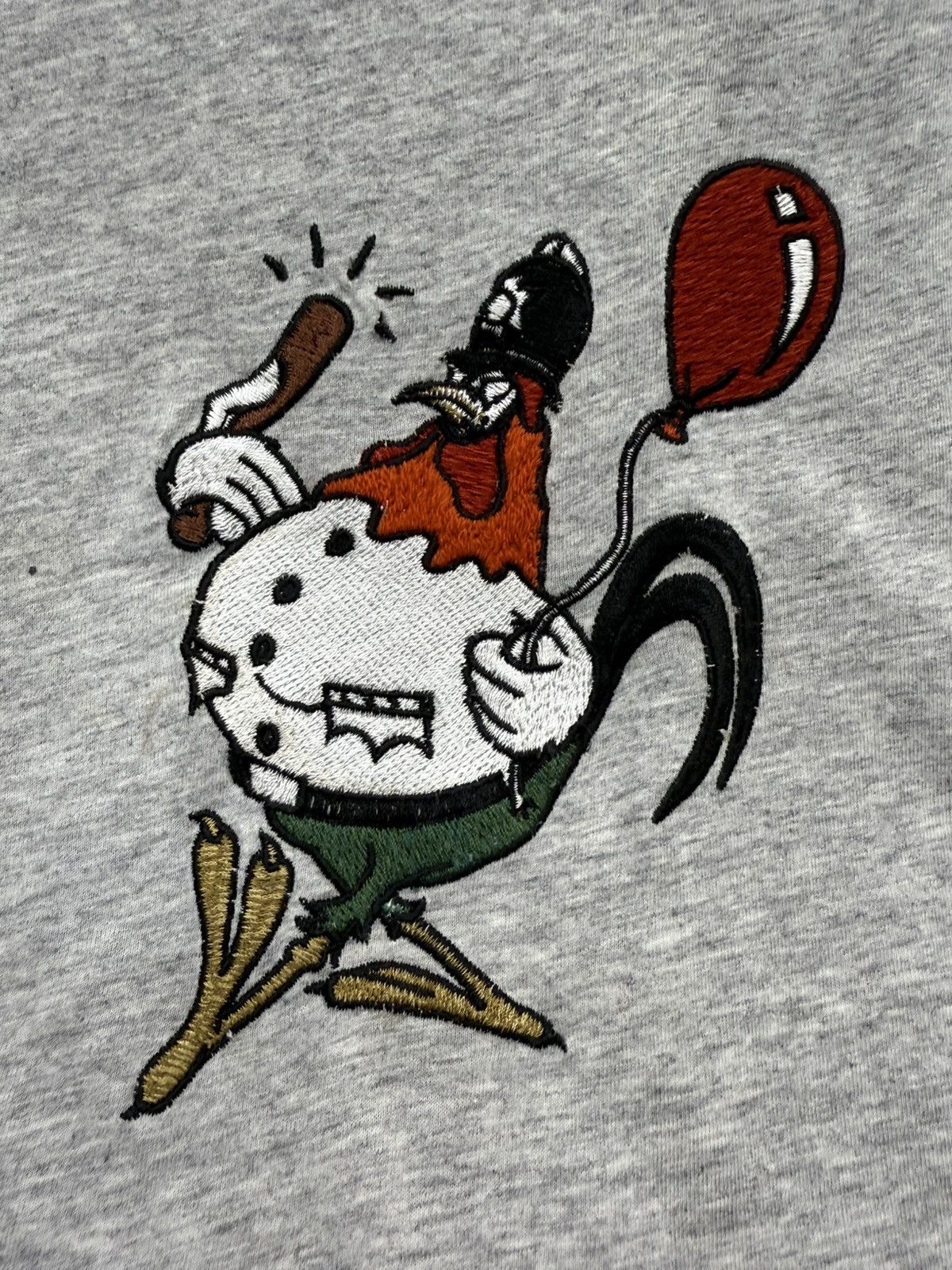 Burberry Burberry Bird Police Embroidered Cotton Tee T-shirt Size US XS / EU 42 / 0 - 5 Thumbnail