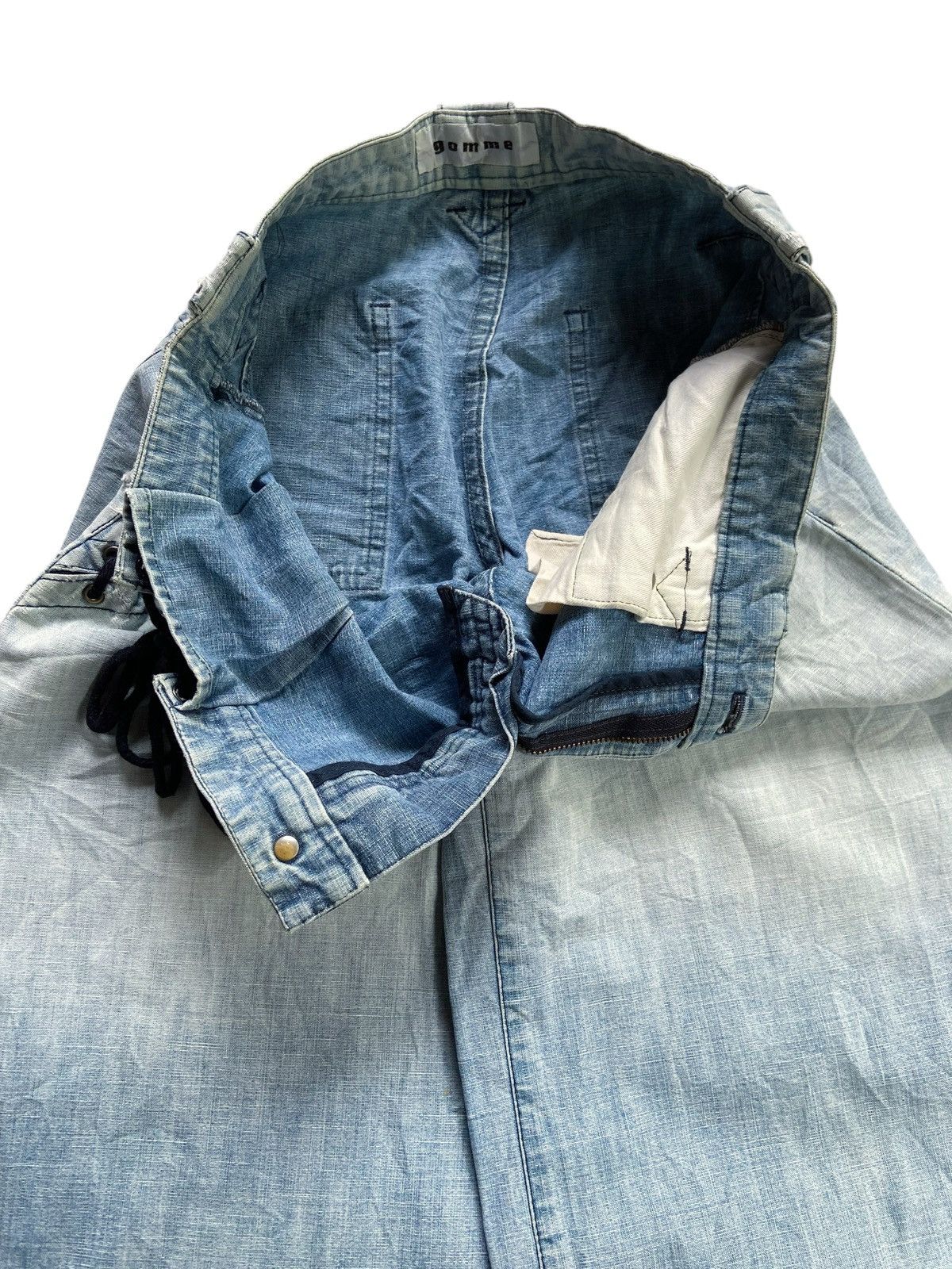 gomme GOMME HOMME BLUE WASHED BAGGY JEANS Size US 31 - 5 Thumbnail