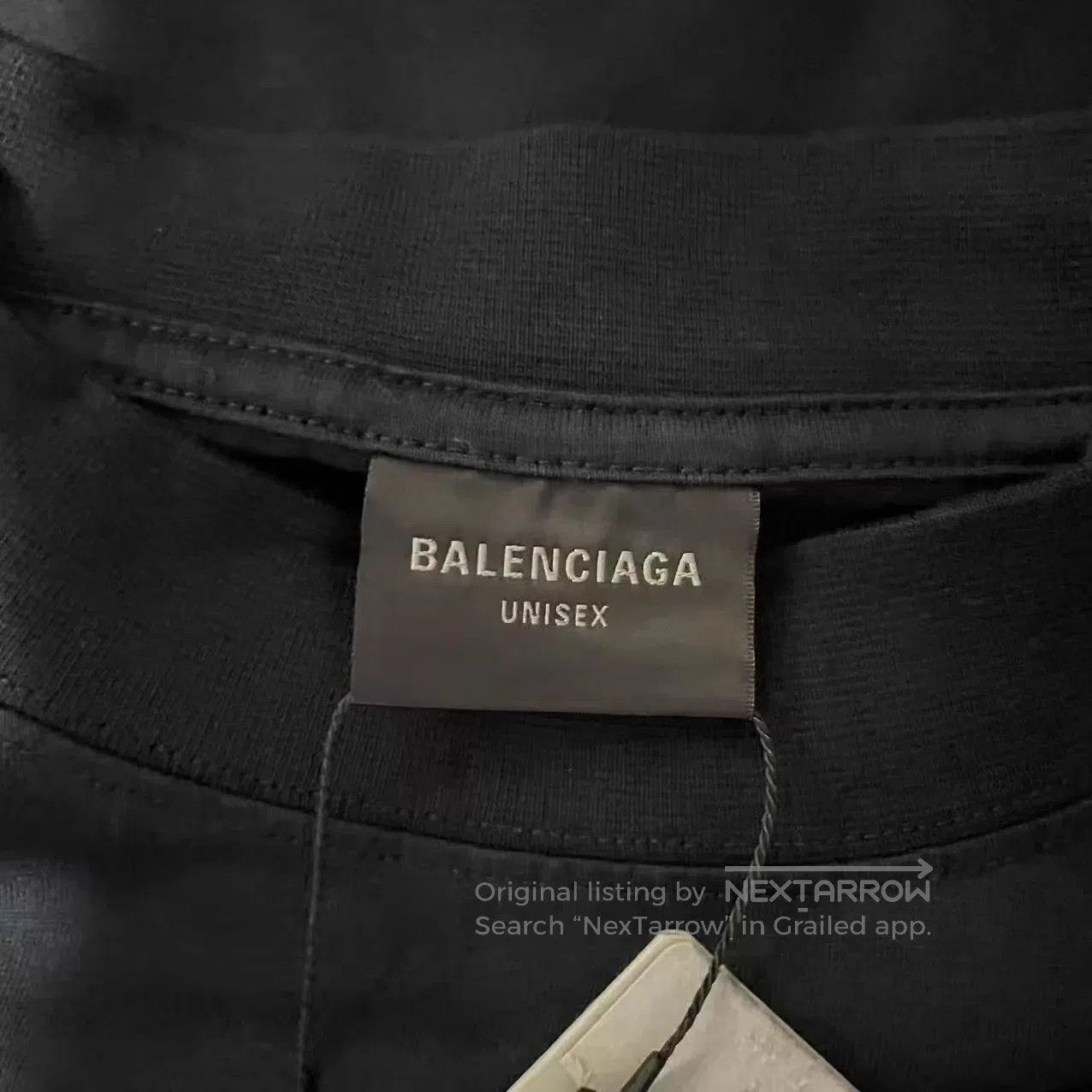 Balenciaga Black Short-Sleeve Oversized T-Shirt. Size US M / EU 48-50 / 2 - 3 Thumbnail