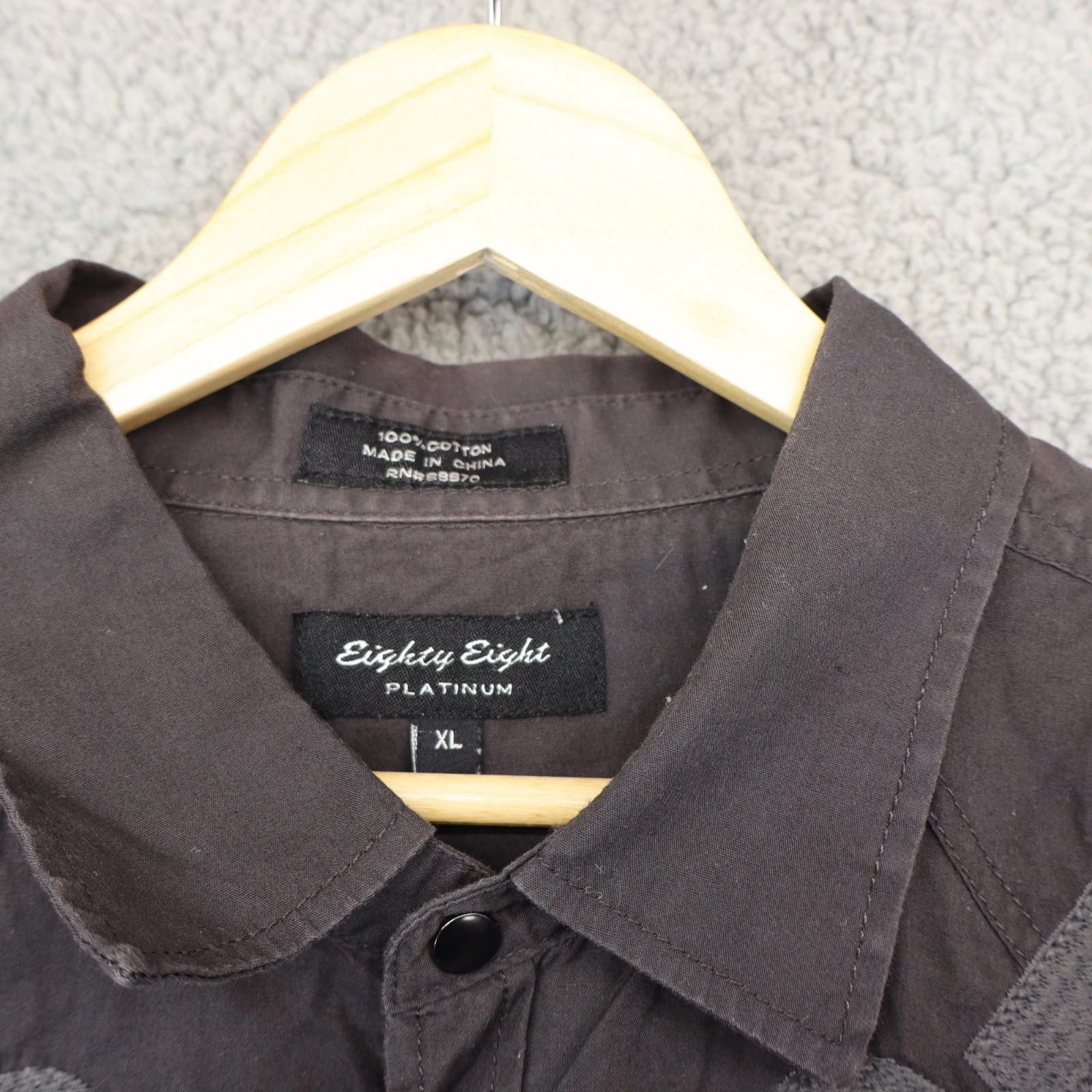 Eighty Eight Vtg Eighty Eight Plat Men XL LS Distress Embroidered Cotton Size US XL / EU 56 / 4 - 3 Thumbnail