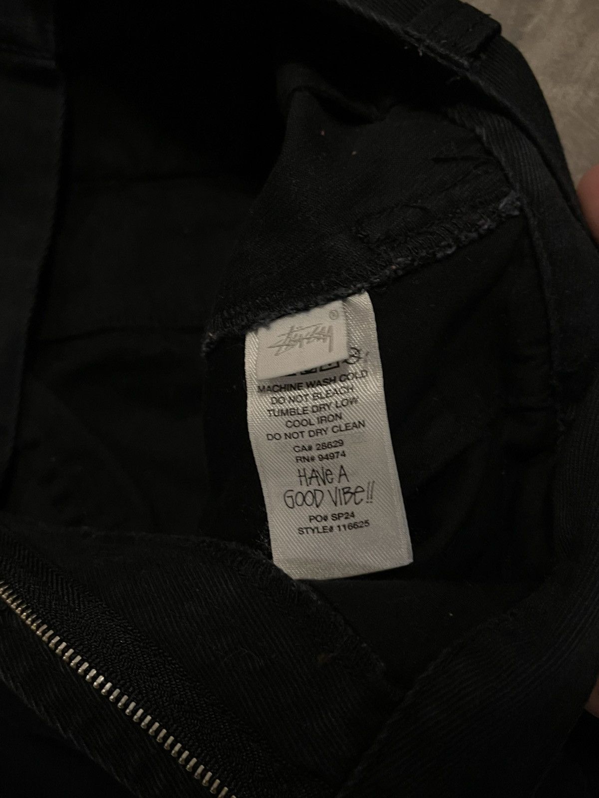 Stussy Stussy Black Canvas Work Pants Size US 30 / EU 46 - 6 Thumbnail