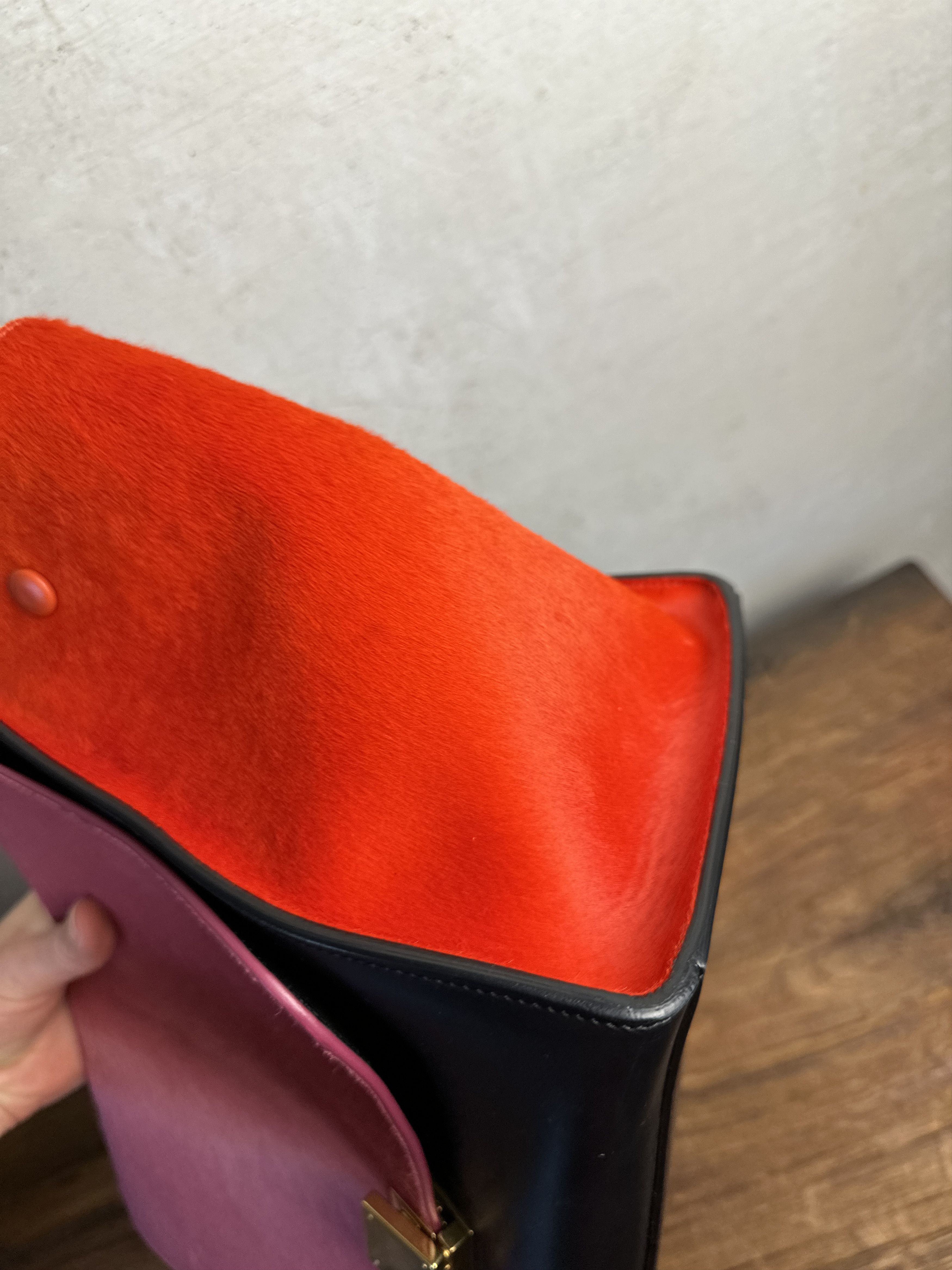 Celine Celine Trapeze Medium Ponyhair Tricolor Bag Size ONE SIZE - 16 Thumbnail