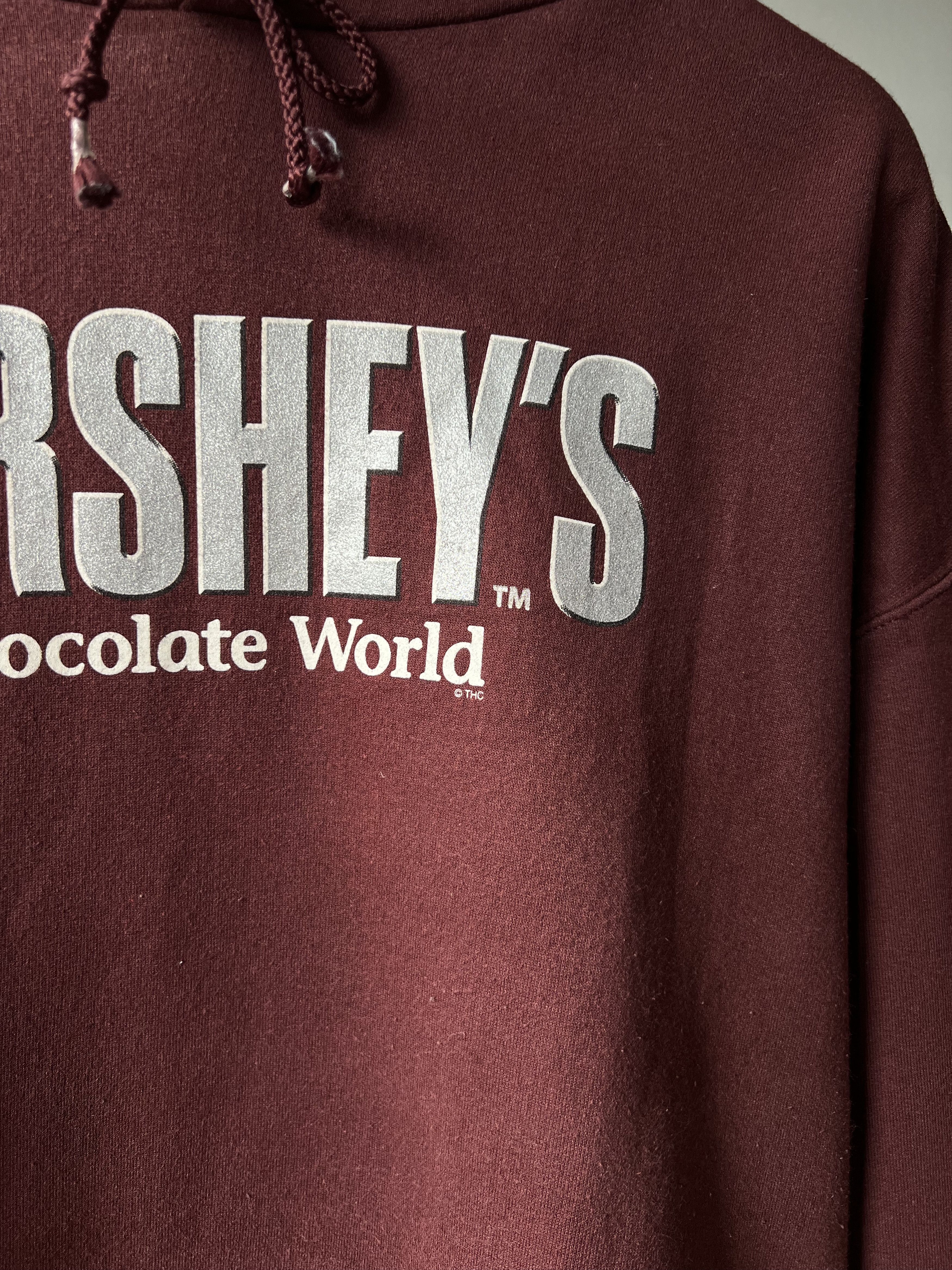 Chocolate × Vintage Vintage 90's Hershey’s Chocolate World Brown Hoodie By THC Size US L / EU 52-54 / 3 - 5 Thumbnail