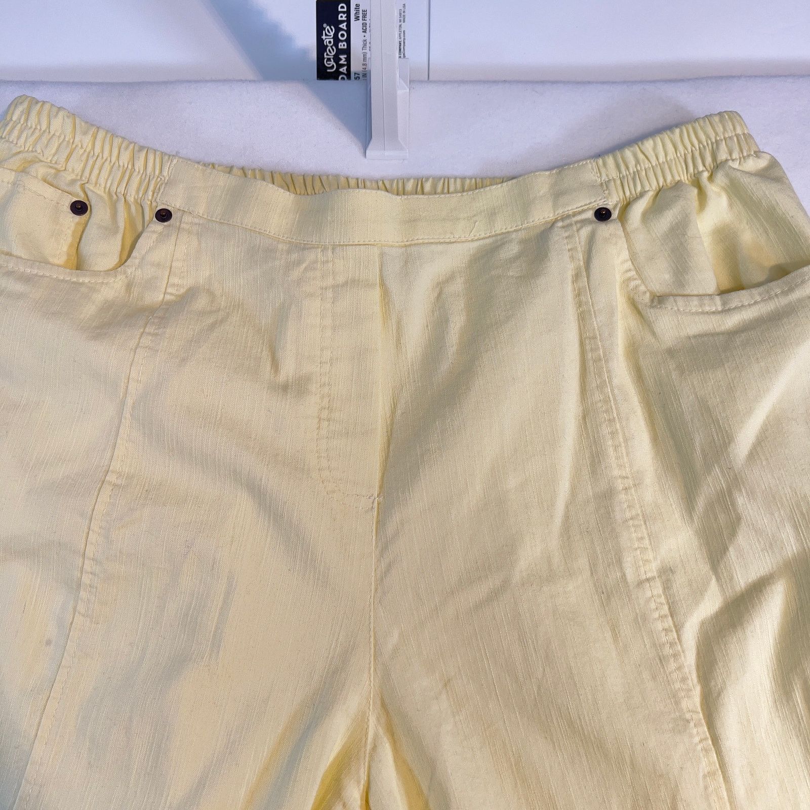 Other Cathy Daniels Pullon Pant Short Woman 3x Yellow NEW Elastic Size 38" / US 16 / IT 52 - 4 Thumbnail