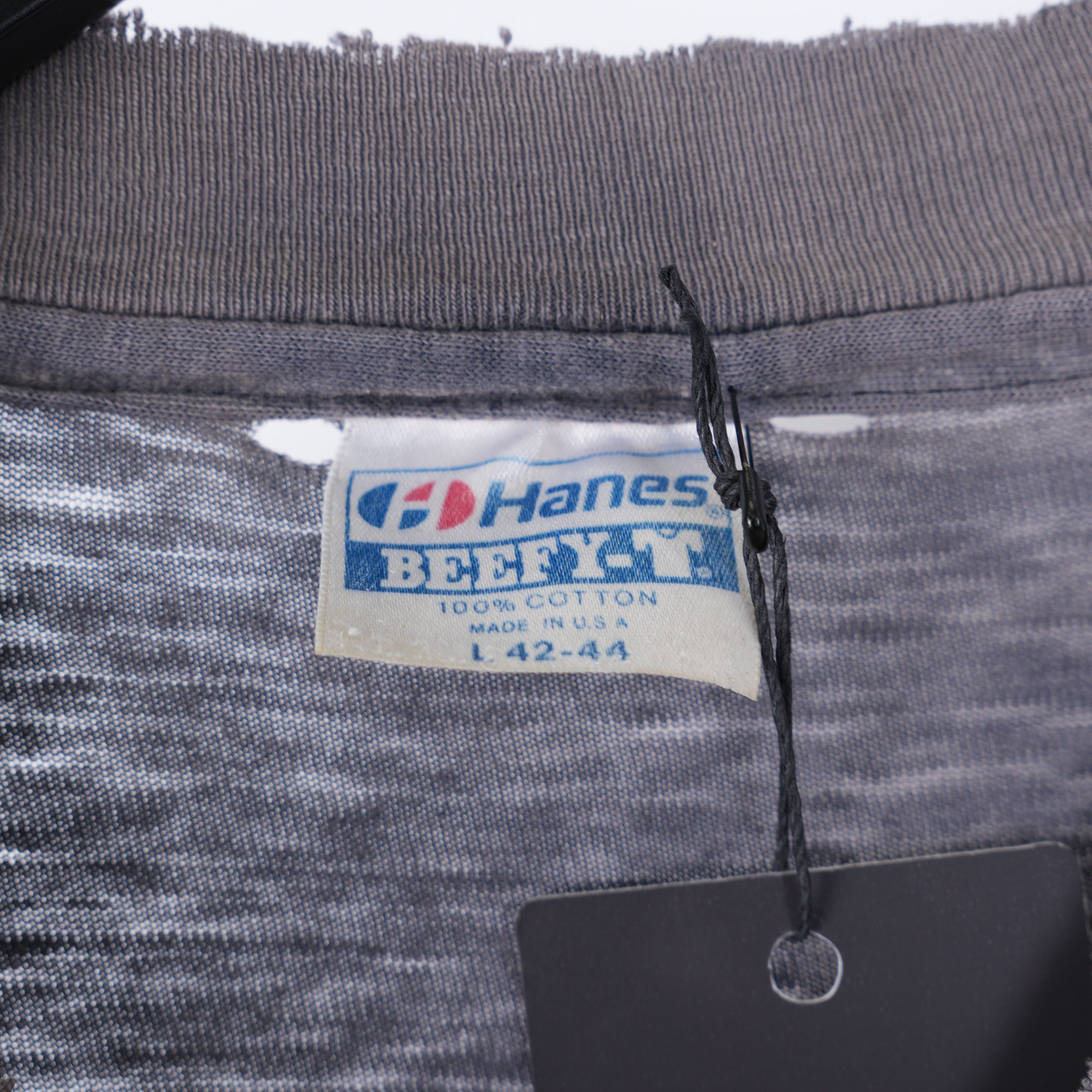 Vintage 1980S HARLEYS AND GOOD WHISKEY THRASHED FADED LONG SLEEVE T- Size US L / EU 52-54 / 3 - 4 Thumbnail