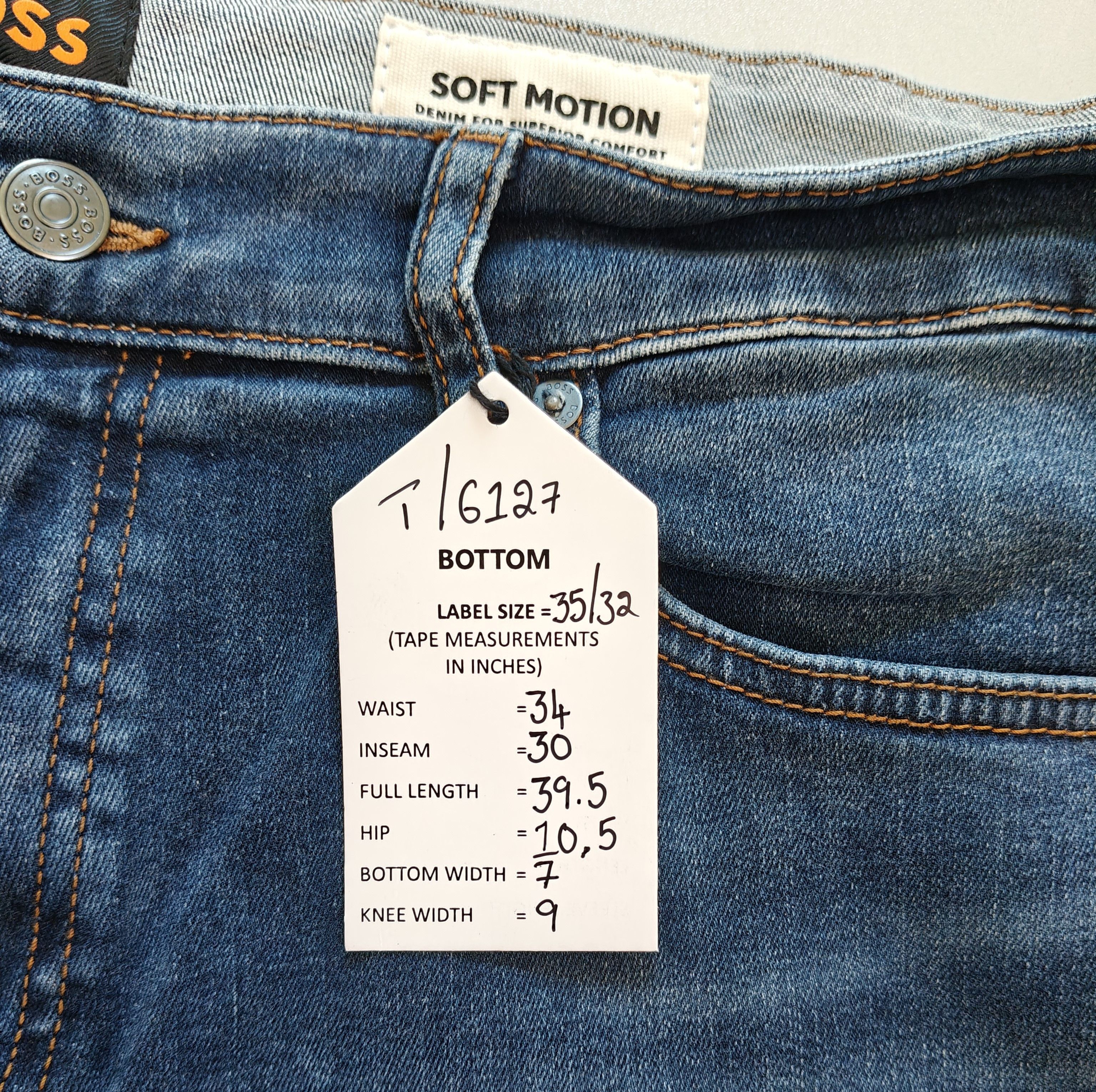 Hugo Boss HUGO BOSS RE.MAINE Regular fit Jeans Free Shipping T/6127 Size US 35 - 14 Thumbnail