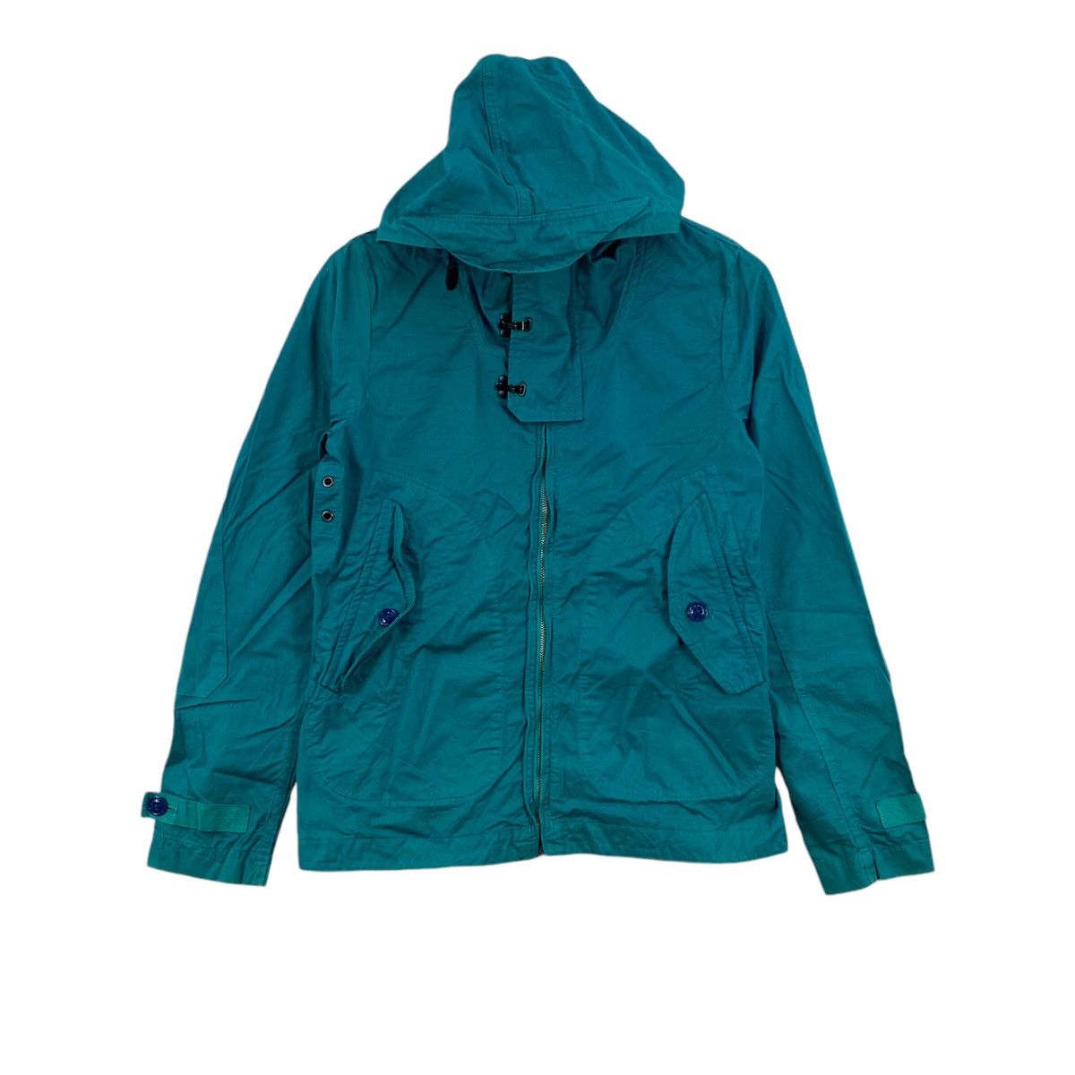 Japanese Brand × OMNIGOD OMNIGOD Garment Japanese Brand Turquoise Hooded Bomber Size US S / EU 44-46 / 1 - 1 Thumbnail