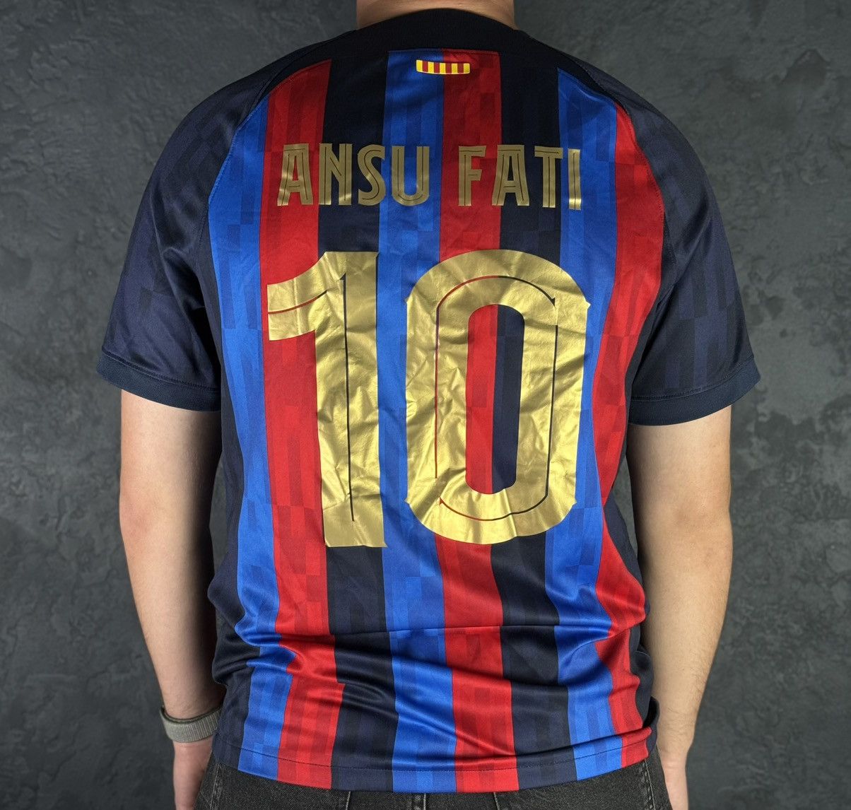 Nike Nike Barcelona Ansu Fati #10 Home Soccer Jersey 2022 Size US L / EU 52-54 / 3 - 1 Thumbnail
