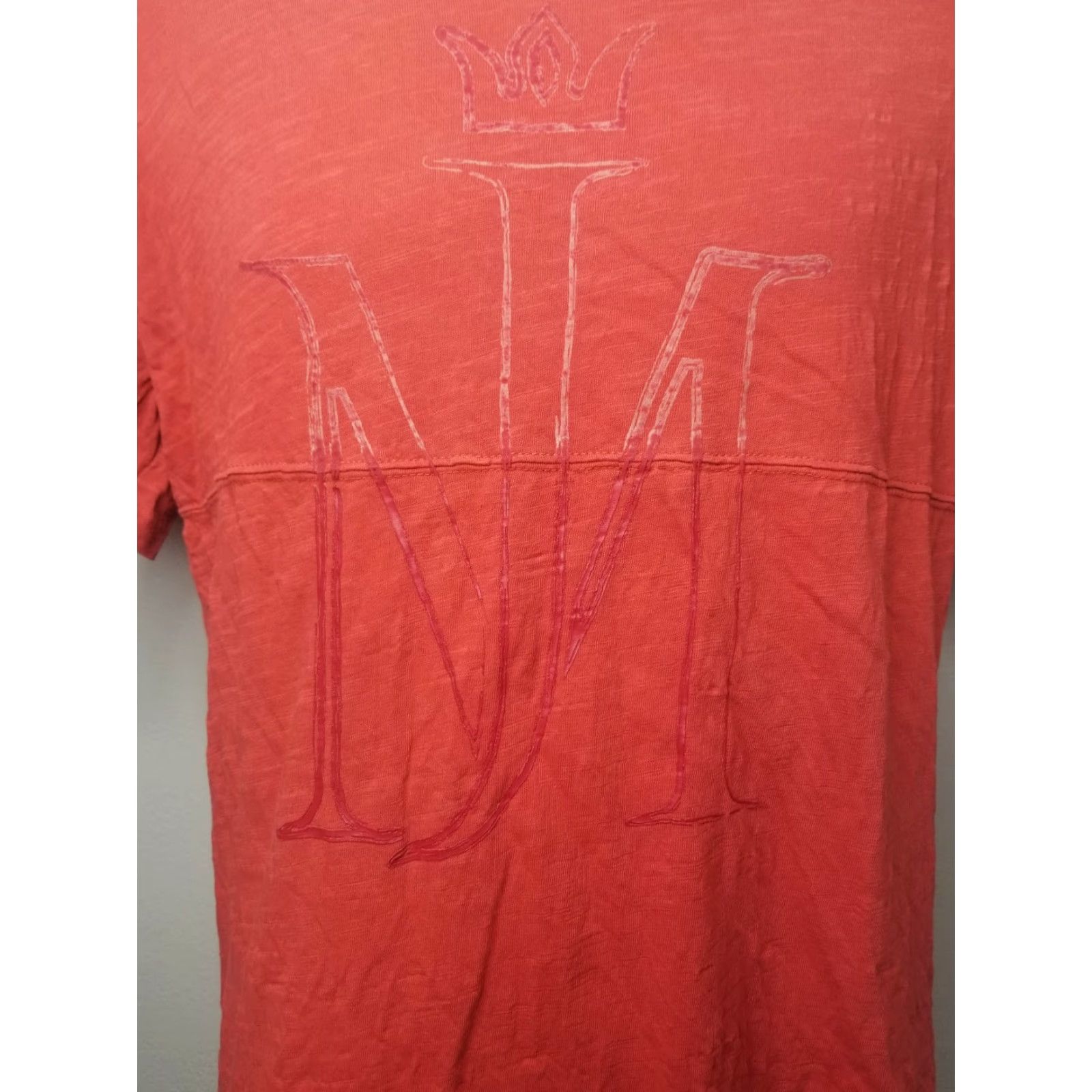 Vintage Retro Mens Michael Jackson Logo Red T Shirt L Crew Neck Short Sleeve 100% Cotton Graphic Tee Pop Art Men’s Shirt Size US L / EU 52-54 / 3 - 2 Thumbnail
