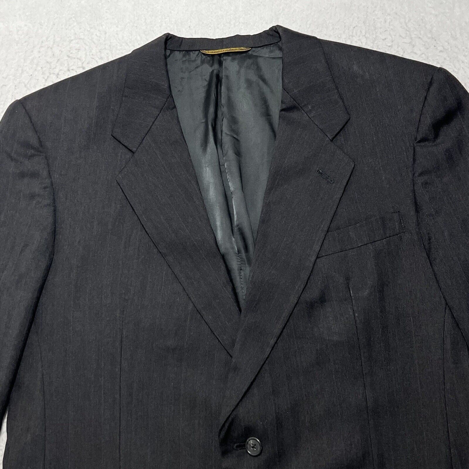 Hart Schaffner Marx Vintage Hart Schaffner Marx Gold Trumpeter Wool Suit Jacket Size 44R - 2 Thumbnail
