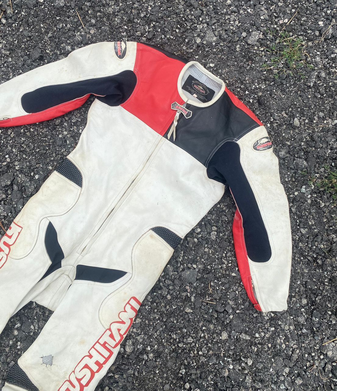 Japanese Brand × Sports Specialties × Vintage Vintage Kushitani leather coverall racing bike Size US 34 / EU 50 - 2 Thumbnail
