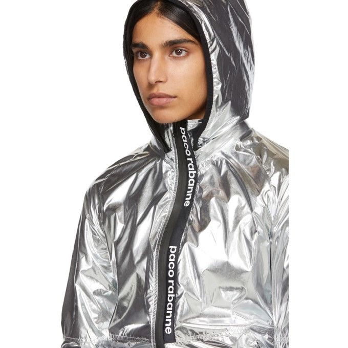 Paco Rabanne Rabanne Silver Bodyline windbreaker Jacket Size XL / US 12-14 / IT 48-50 - 1 Thumbnail