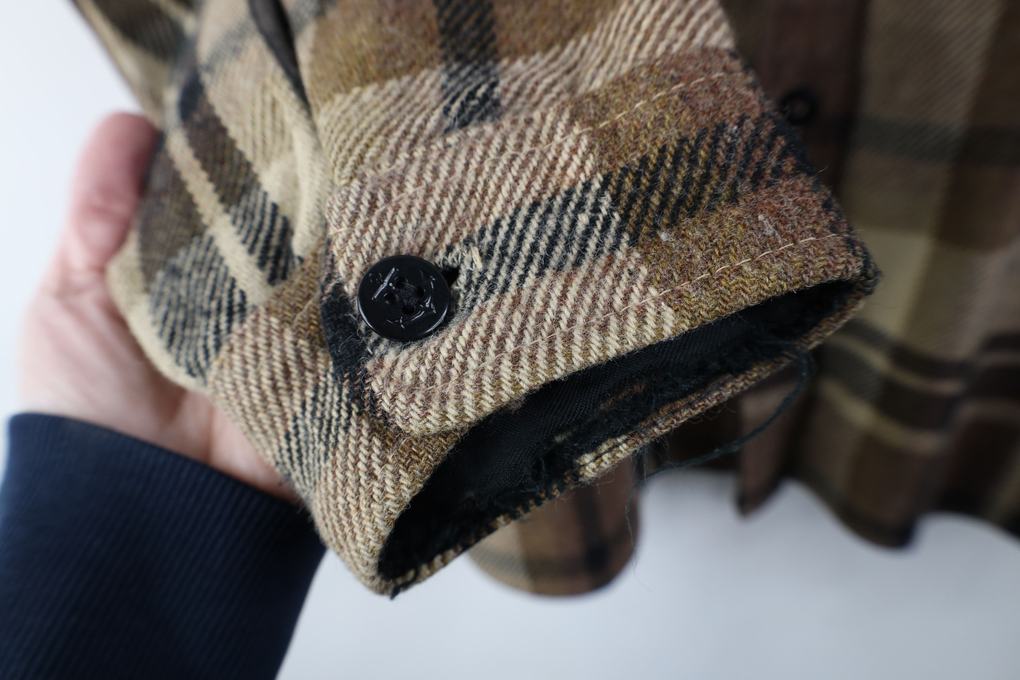 Vintage Vintage 60s Streetwear Wool CPO Shirt Jacket Jac Shirt Plaid Size US L / EU 52-54 / 3 - 6 Thumbnail
