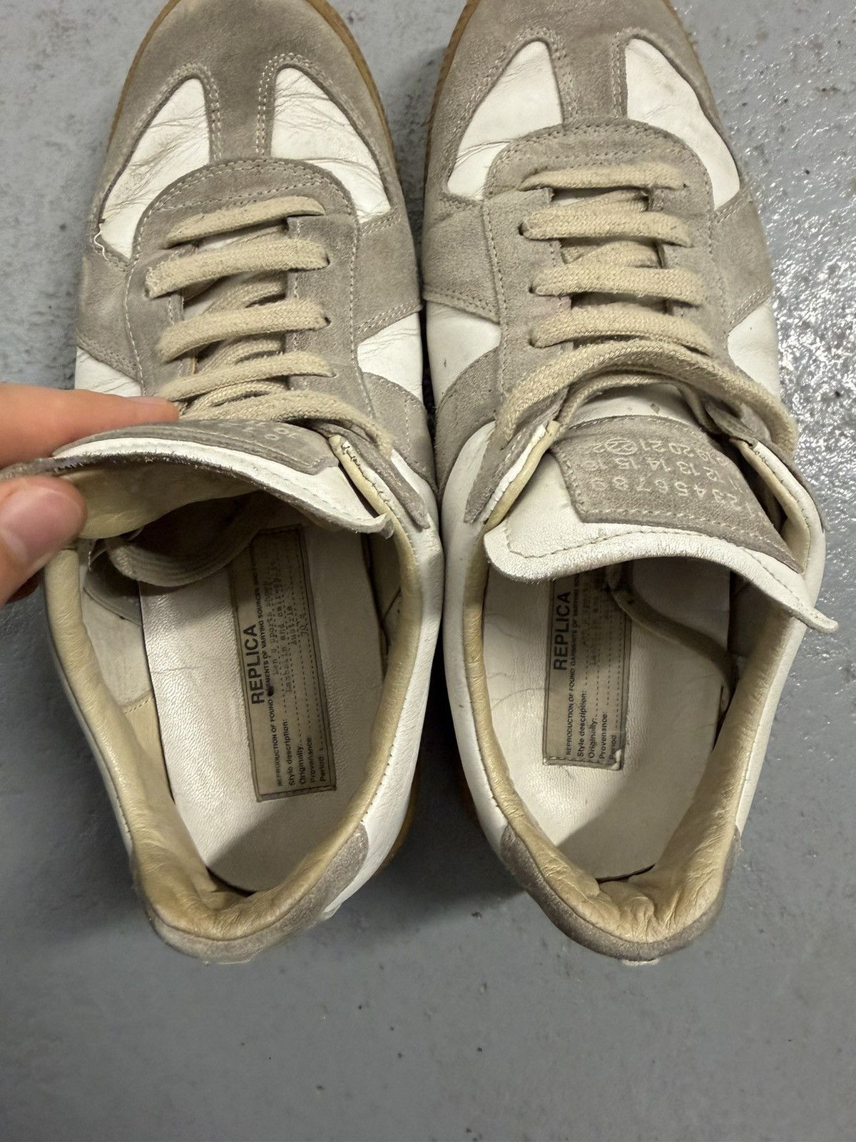 Maison Margiela Maison Margiela Gat Replica Leather Sneakers Size US 10 / IT 40 - 10 Thumbnail