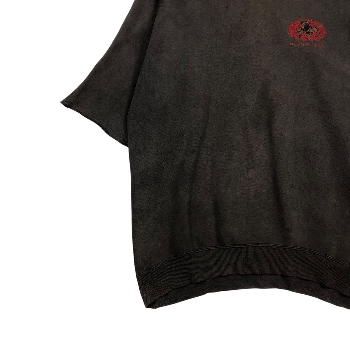 Japanese Brand Distressed Bulldog Emblem Short Sleeve Sweatshirt Rare Fade Size US M / EU 48-50 / 2 - 5 Thumbnail