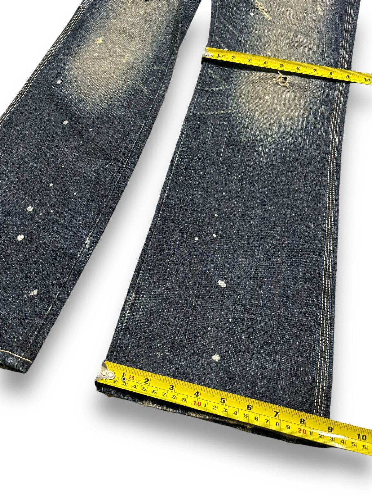 Edwin Y2K Edwin 503 BlueTrip Paint Splatter Baggy Distressed Jeans Size US 30 / EU 46 - 19 Thumbnail