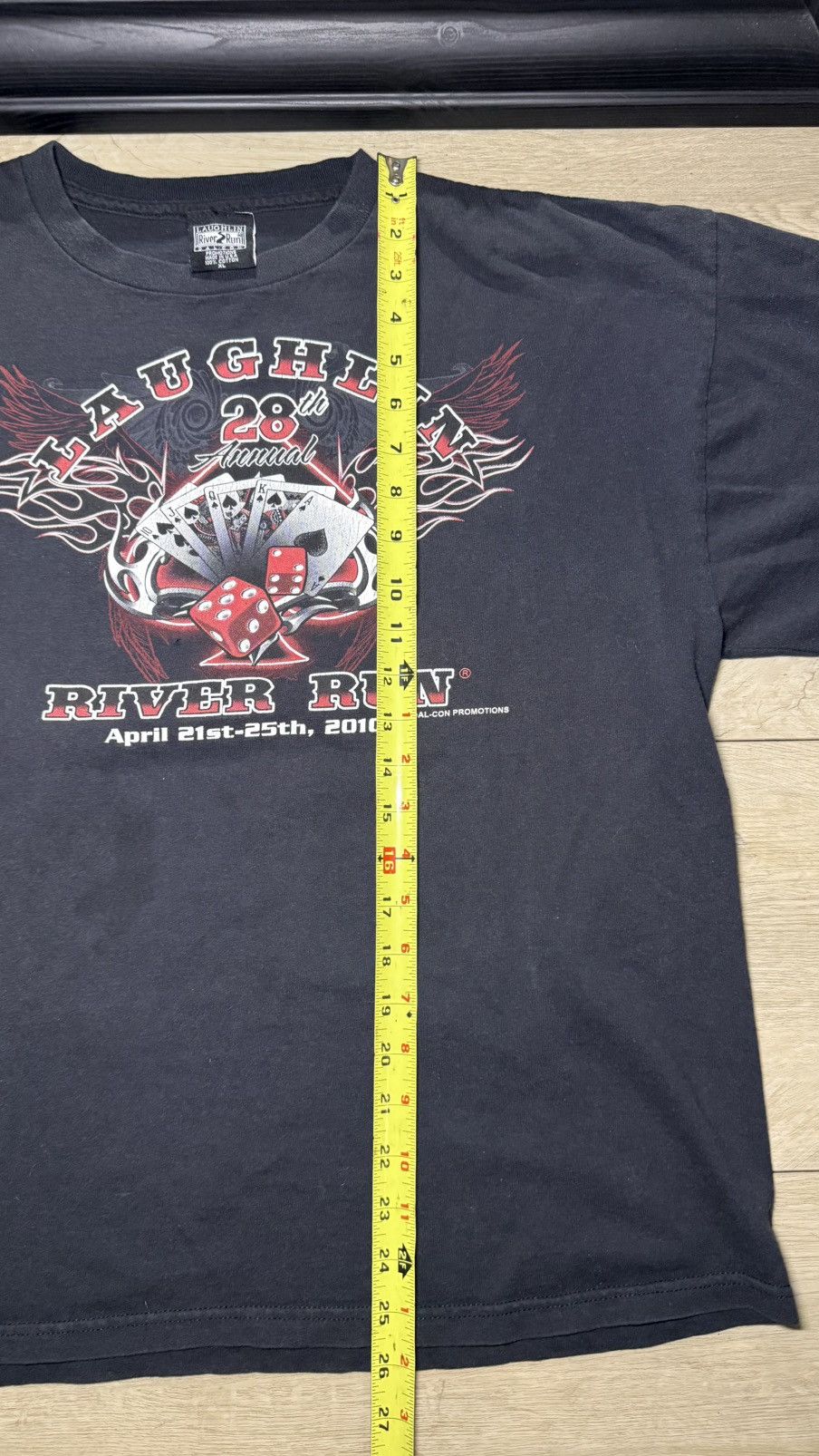 West Coast Choppers Y2K 2000s Laughlin River Run Choppers Pin Stripe Boxy Shirt Size US L / EU 52-54 / 3 - 6 Thumbnail