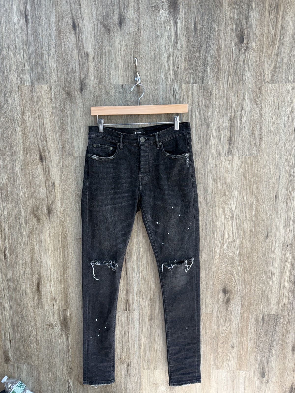 Purple Purple Black Denim Jeans Size US 29 - 1 Thumbnail