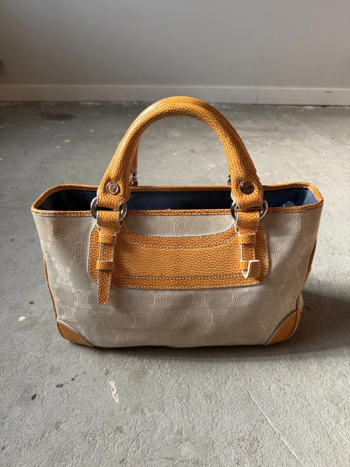 Celine Celine Macadam Boogie Shoulder Bag Grey/Yellow Size ONE SIZE - 1 Thumbnail