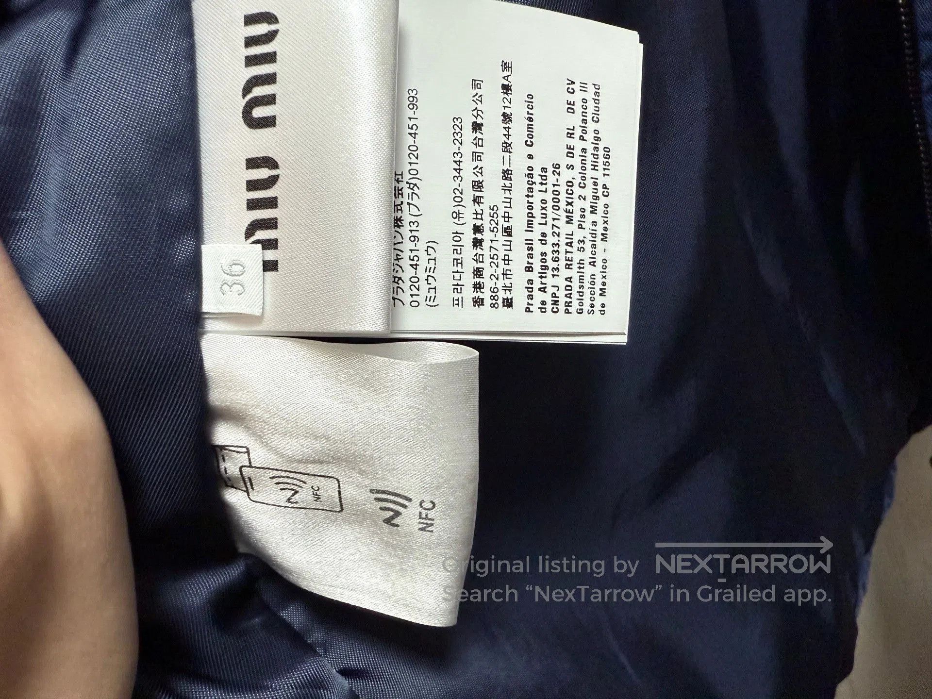 Miu Miu Miumiu Embroidered Logo Corduroy Puffer Jacket. Size XS / US 0-2 / IT 36-38 - 6 Thumbnail