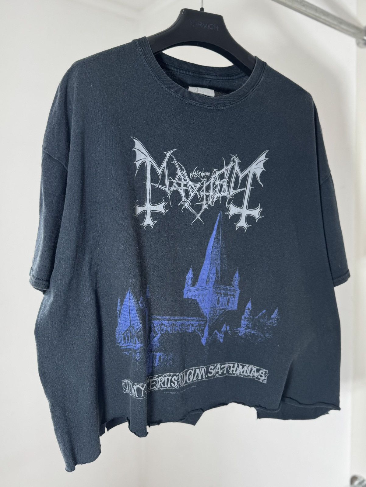 Band Tees Vintage Mayhem Mysteriis Dom Sathanas Black Metal Tank Tee Size US L / EU 52-54 / 3 - 4 Thumbnail