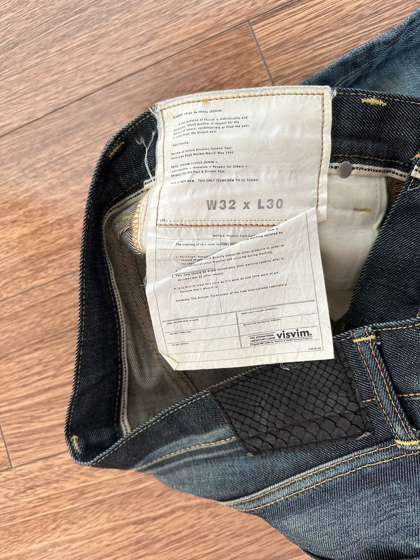 Visvim VISVIM Social Sculpture Non Washed Jeans Size US 32 / EU 48 - 3 Thumbnail