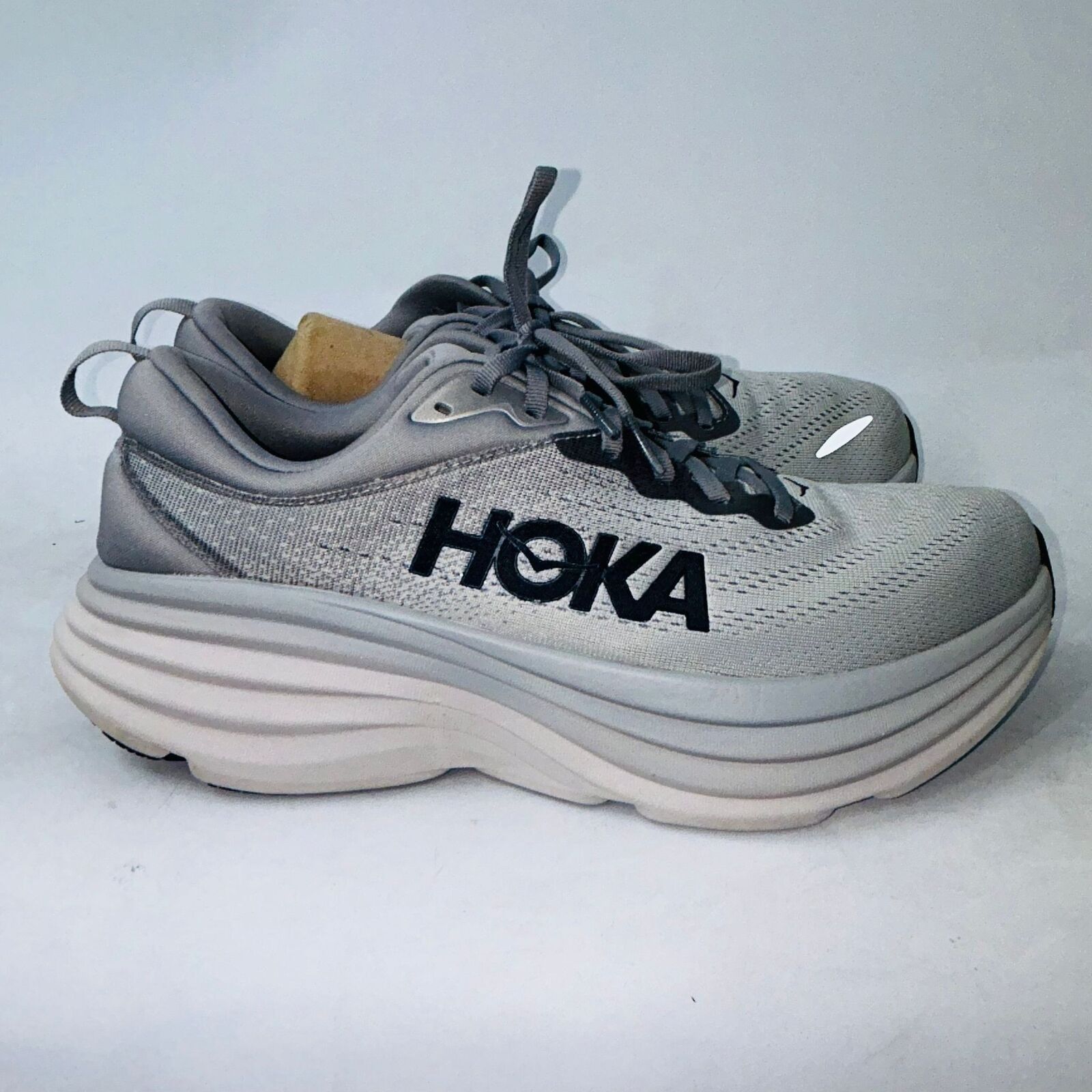 Hoka HOKA MENS BONDI 8 "SHARKSKIN" LIGHT RUNNING SHOES SIZE 10D Size US 10 / EU 43 - 1 Thumbnail