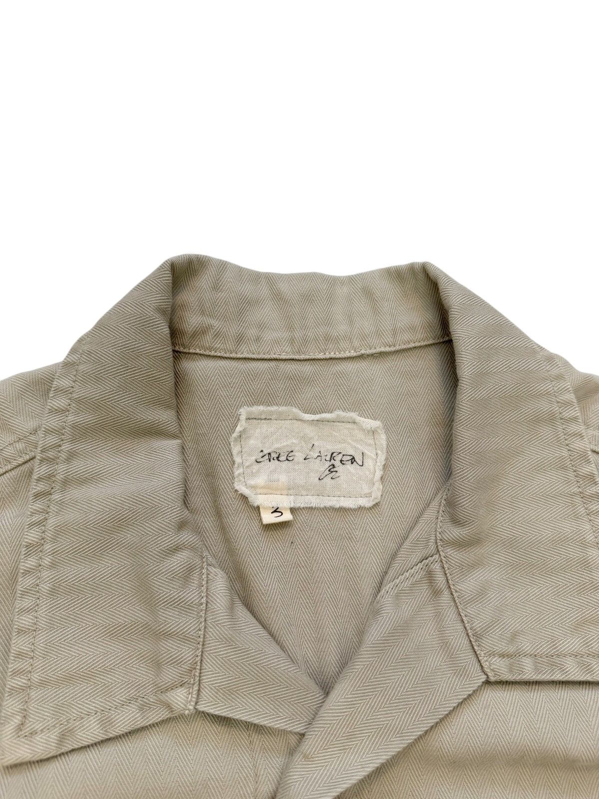 Greg Lauren Herringbone Silk Work Cargo Jacket Size US L / EU 52-54 / 3 - 10 Thumbnail