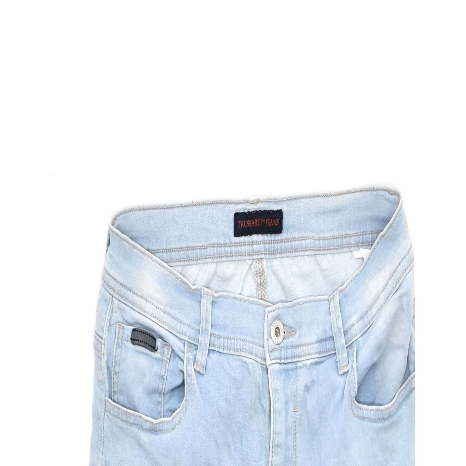 Trussardi VINTAGE TRUSSARDI Womens Tapered Jeans W28 L27 Blue XD18 Size 28" / US 6 / IT 42 - 4 Thumbnail