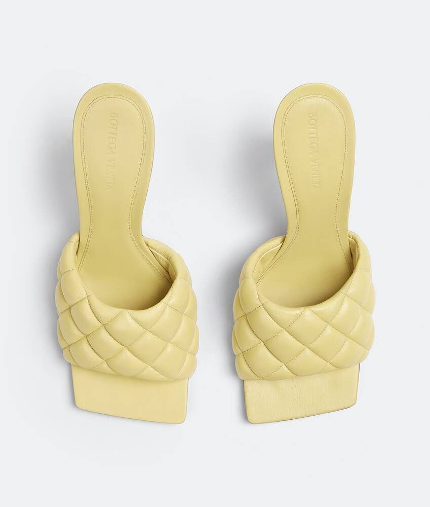 Bottega Veneta o1n1vont1024 Padded Mules in Lemonade Size US 5 / IT 35 - 4 Thumbnail