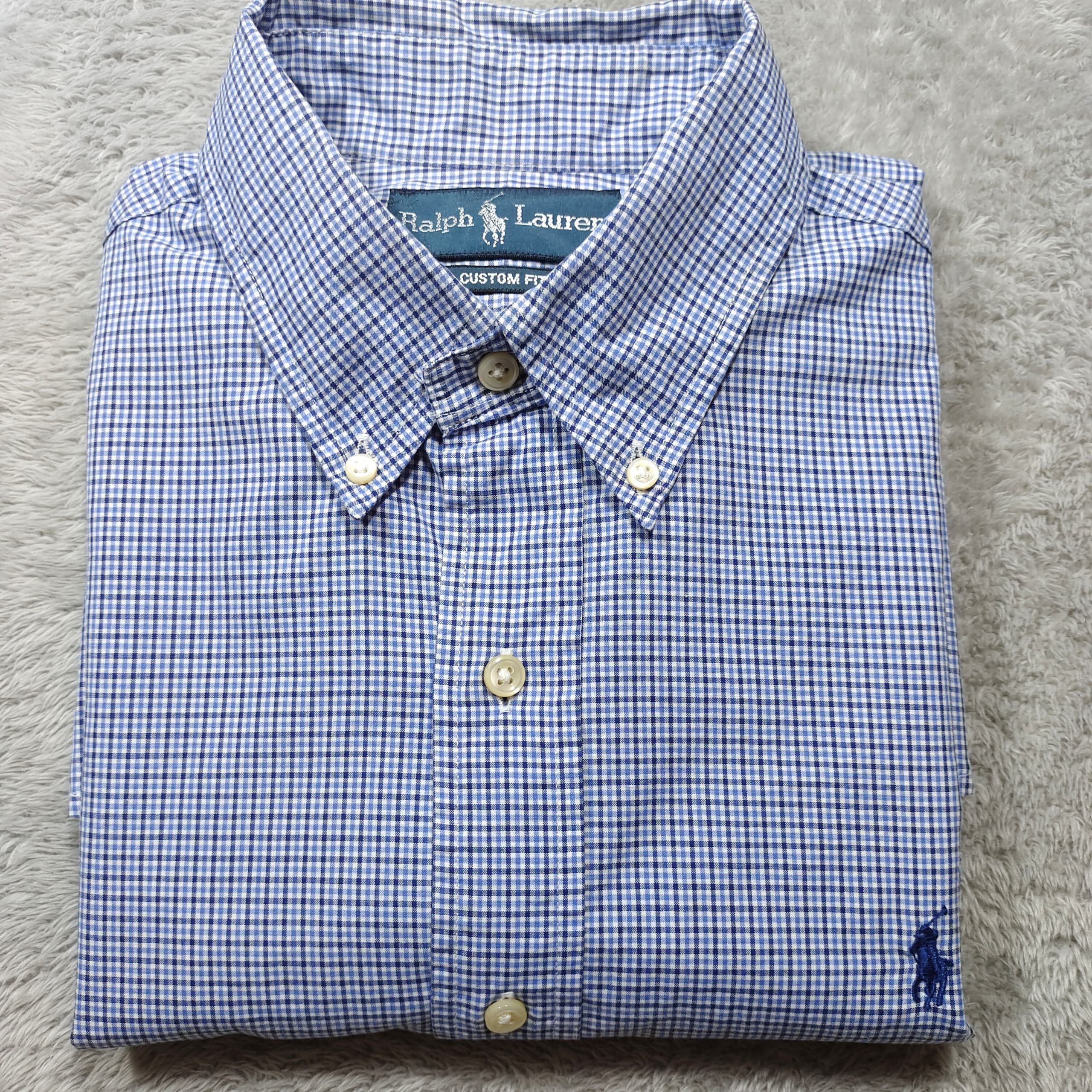 POLO RALPH LAUREN CHECK YARMOUTH BUTTON UP LONG SLEEVE SHIRT