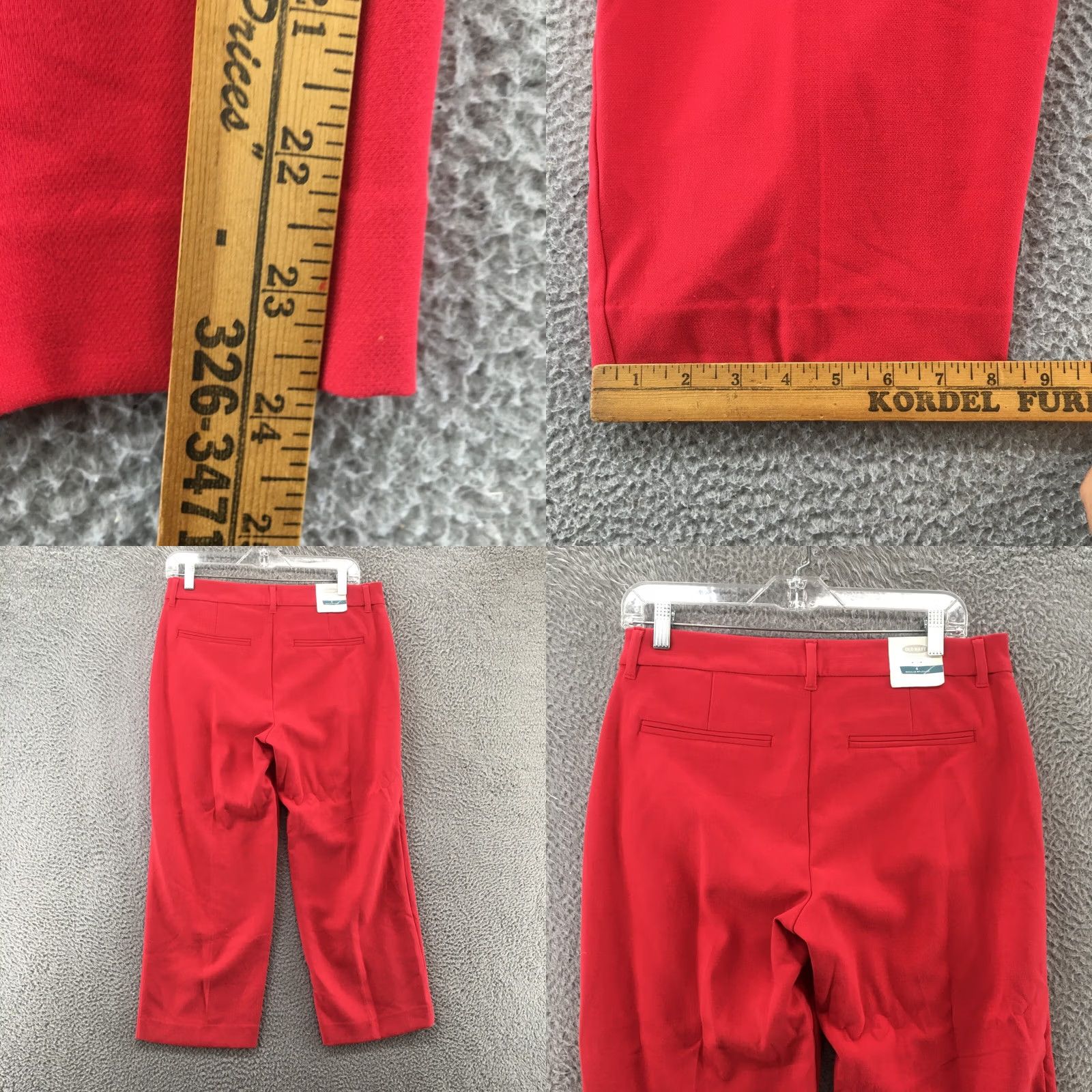 Old Navy Old Navy Dress Pants Women 6 Red Mid Rise Flat Front Casual NEW Trouser Pants Regular Straight Pant Size 28" / US 6 / IT 42 - 8 Thumbnail