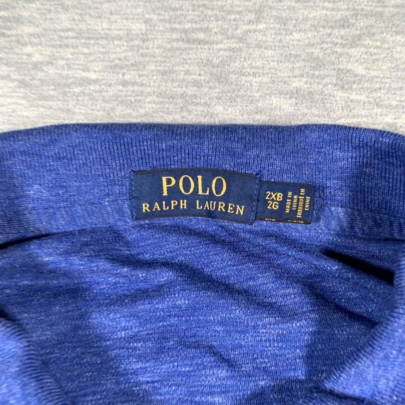 Polo Ralph Lauren Polo Ralph Lauren Polo Shirt Mens 2XL Big & Tall Heather Blue Embroidered Pony Short Sleeve Casual Golf Prep Shirt Mens Big 2X Size US XXL / EU 58 / 5 - 5 Thumbnail