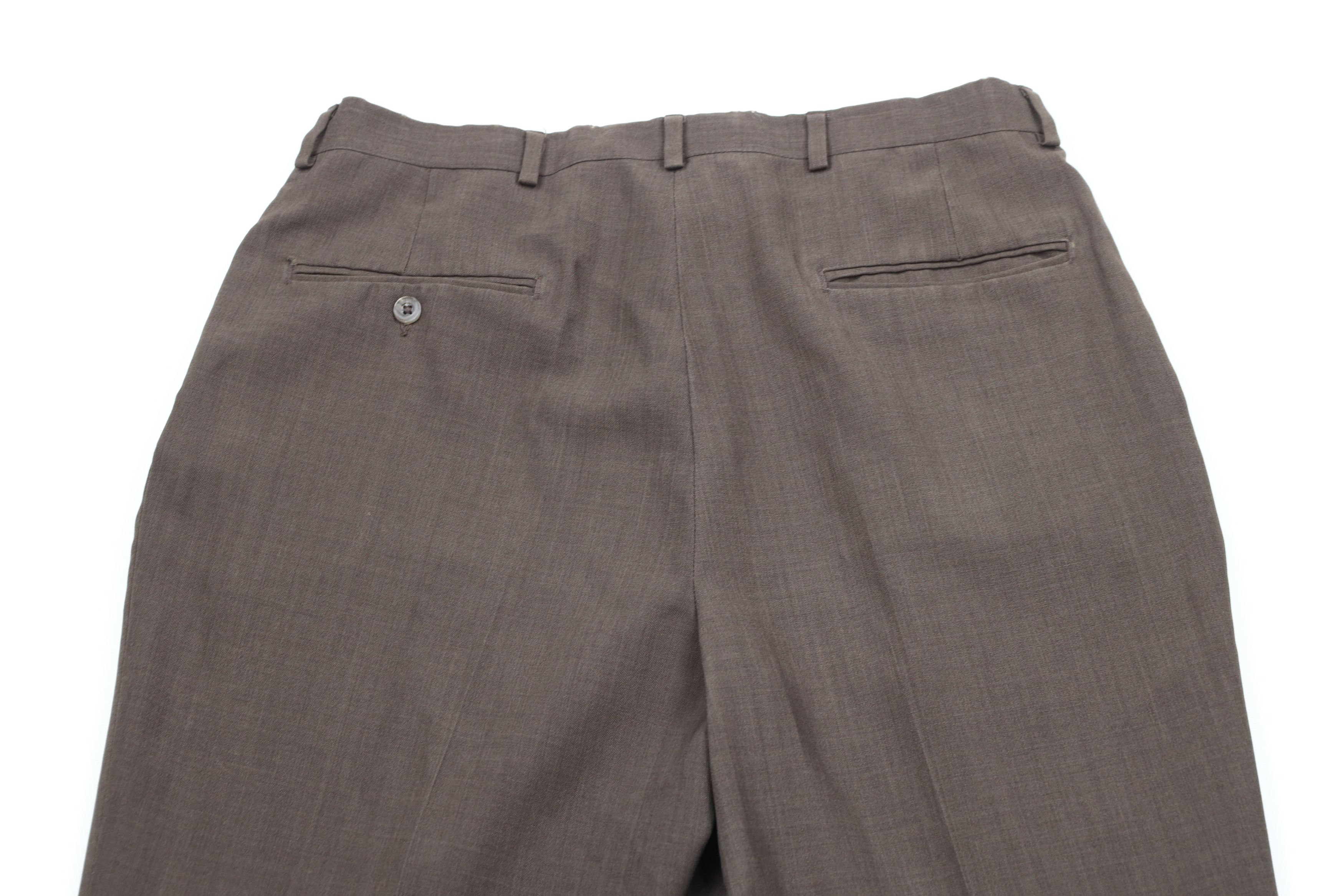Vintage Vintage 70s Streetwear Worsted Wool Blend Pleated Pants USA Size 32 - 10 Thumbnail