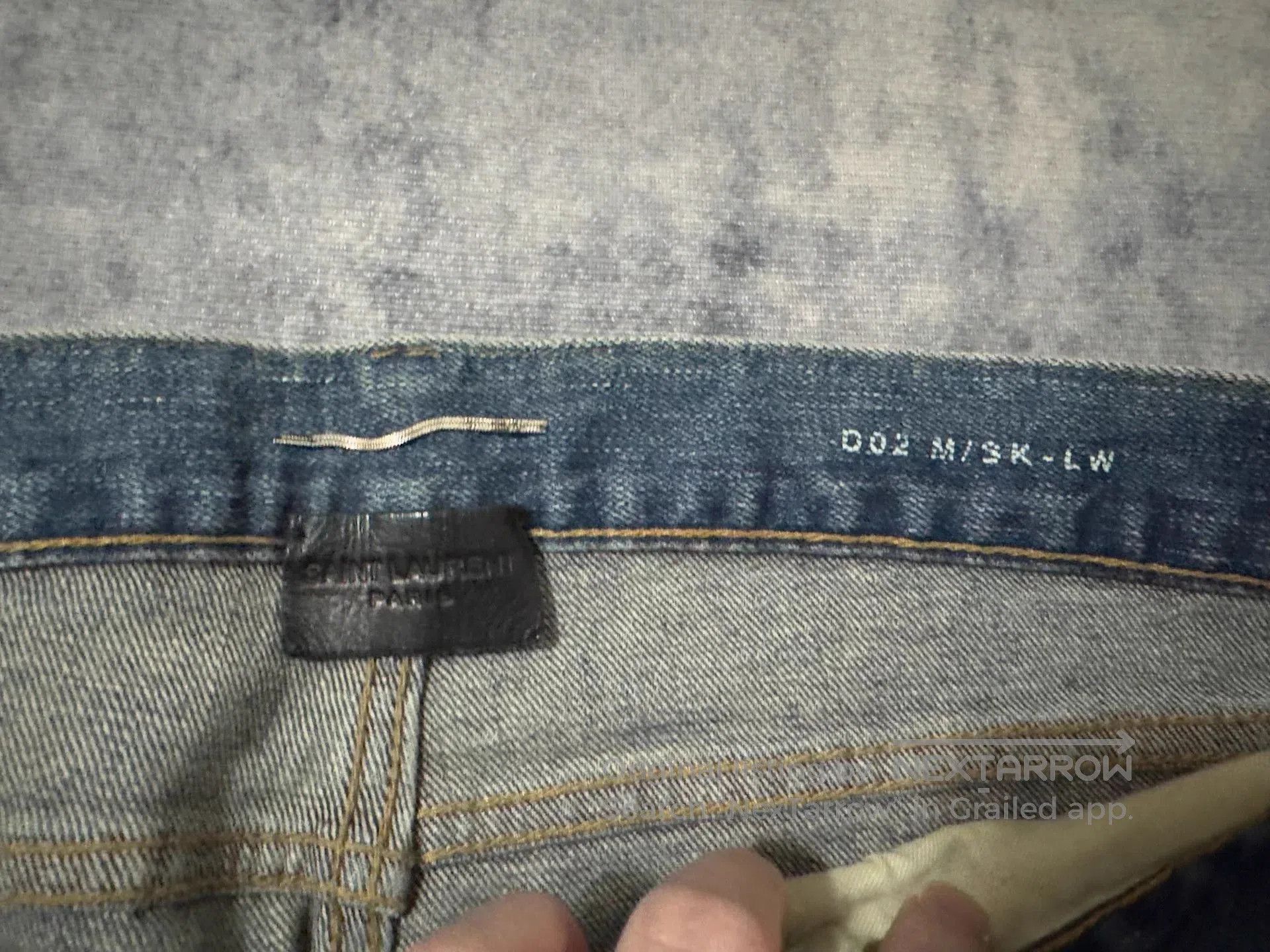 Saint Laurent Paris Blue Distressed Denim Jeans. Size US 32 / EU 48 - 6 Thumbnail