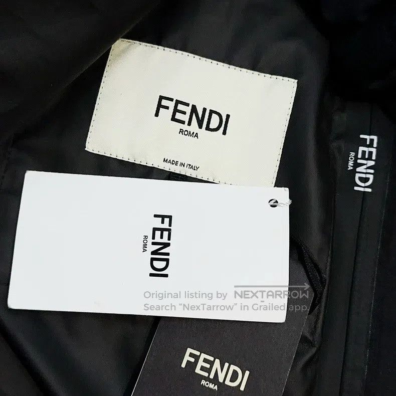 Fendi Fendi Black Long Sleeve Short Zip-up Hooded Jacket Size M / US 6-8 / IT 42-44 - 6 Thumbnail