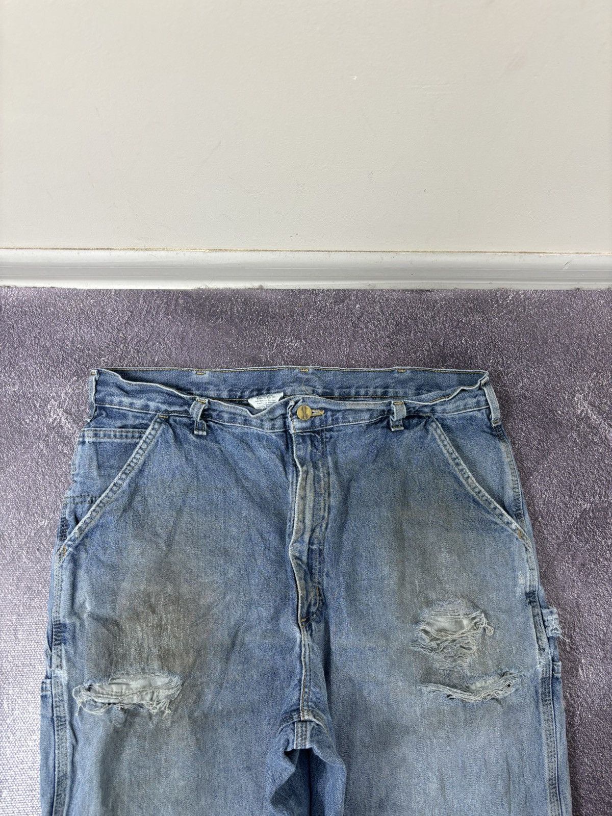 Carhartt Vintage Carhartt Y2K Loose Original Fit Blue Baggy Jeans Size US 36 / EU 52 - 13 Thumbnail