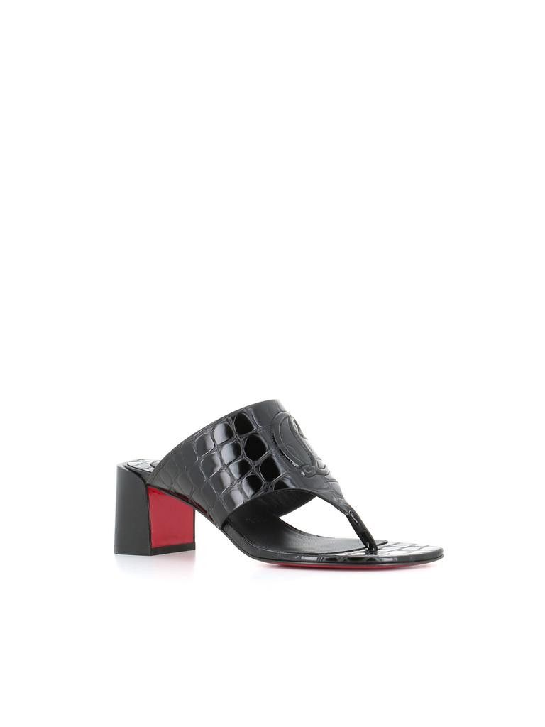 Christian Louboutin o1w1db10725 Sandals in Black Size US 10 / IT 40 - 3 Thumbnail