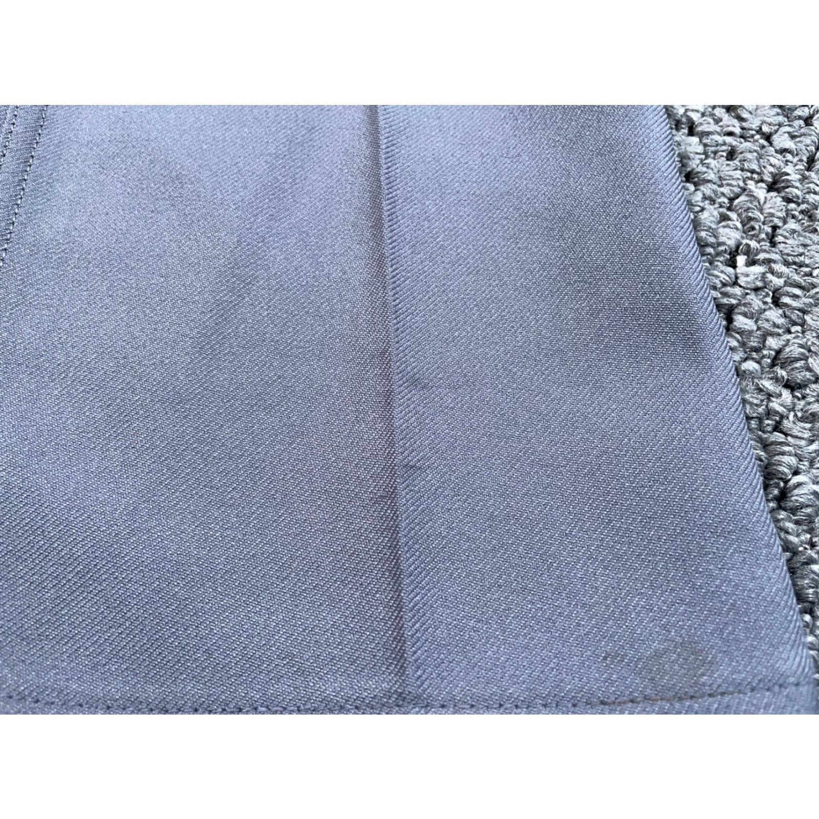 Wrangler VINTAGE Wrangler Pants Regular Fit 36 x 30 Gray Polyester USA Mens 80s Retro Chino Flat Front Zip Fly Pockets Straight Inseam 30" Size US 34 / EU 50 - 6 Thumbnail