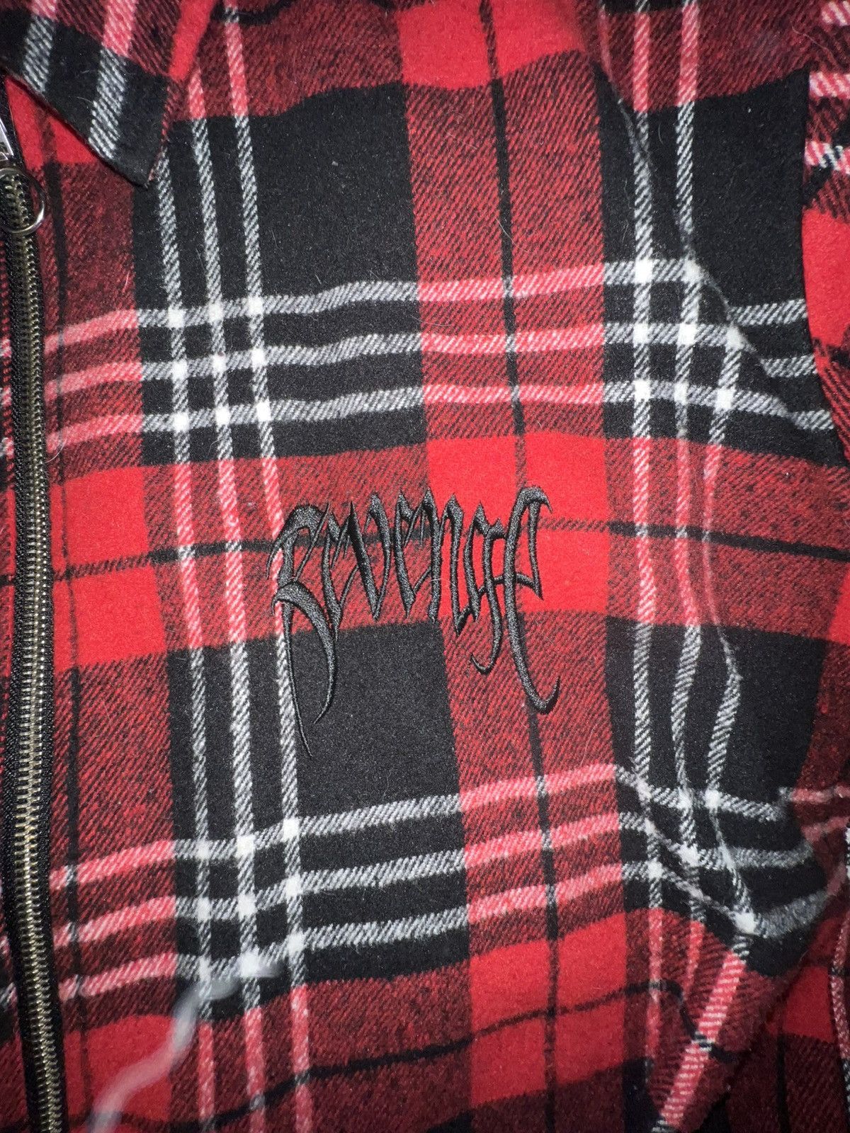 Revenge REVENGE Flannel jacket in red/black plaid Size US M / EU 48-50 / 2 - 3 Thumbnail