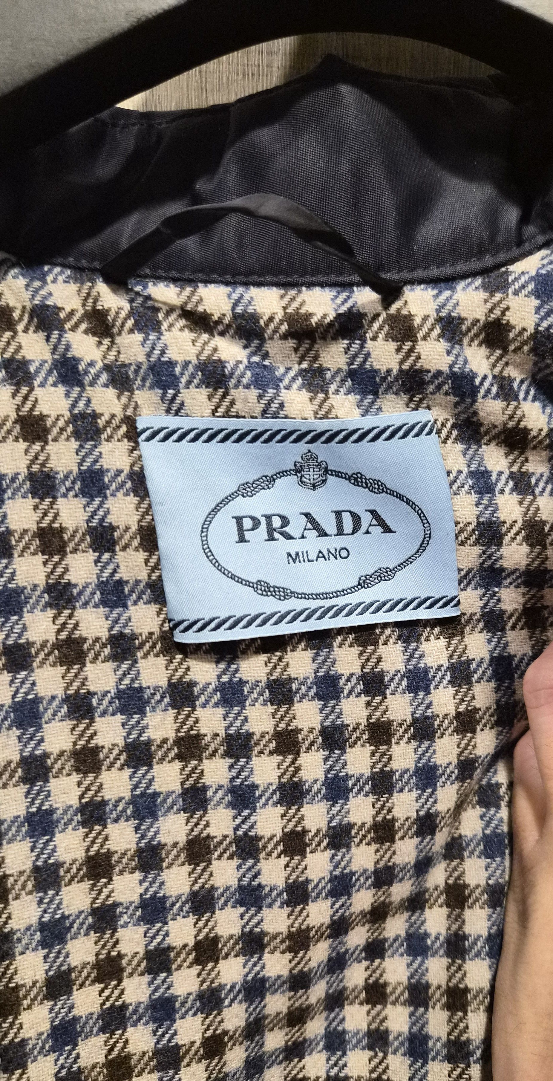 Prada Prada Re-Nylon Wool Checkered Lining Bomber Size XS / US 0-2 / IT 36-38 - 5 Thumbnail