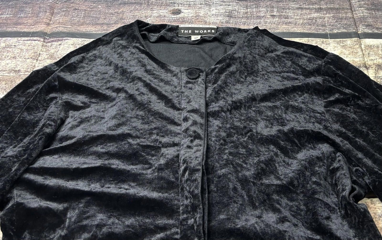 Saks Fifth Avenue VTG Saks Fifth Avenue The Works Top Women's Size 10 Velour Size L / US 10 / IT 46 - 4 Thumbnail