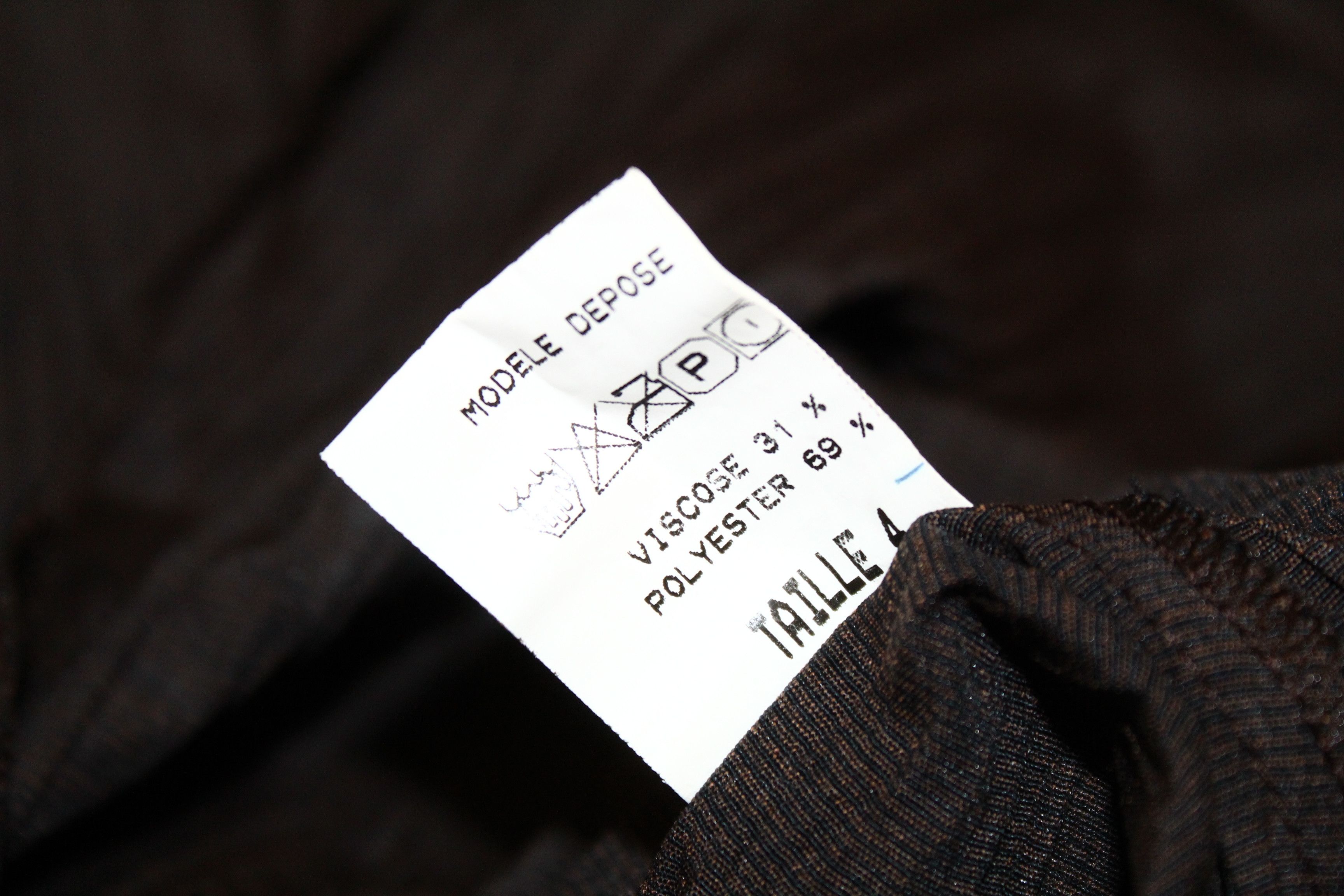 Beauty Beast 🔥 Sarafina Paris Plisse Crinkle Viscose Asymmetric Cardigan Size L / US 10 / IT 46 - 7 Thumbnail